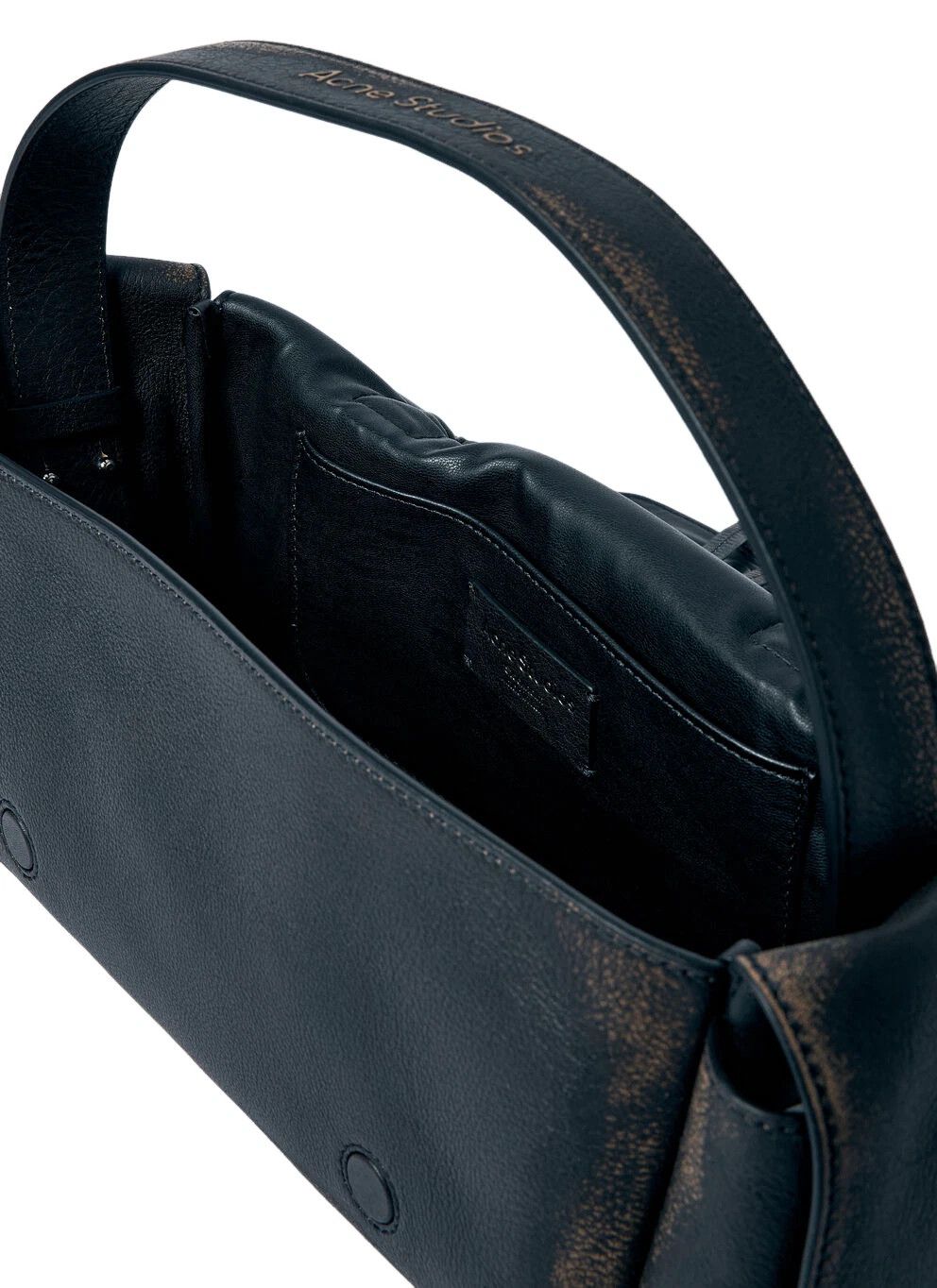 Acne Studios ACNE STUDIOS Multipocket Black Leather Shoulder Bag New Size ONE SIZE - 3 Thumbnail