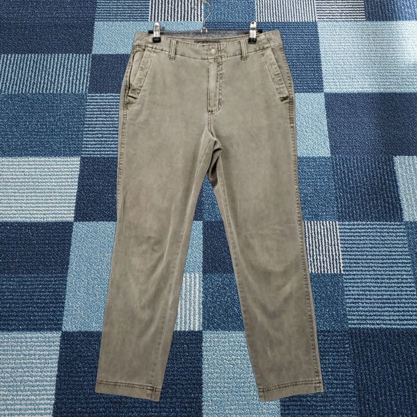 Eddie Bauer Eddie Bauer Pants Womens 4 Gray Chino Mid-Rise Straight Casual Specially Dyed Size 27" / US 4 / IT 40 - 1 Thumbnail