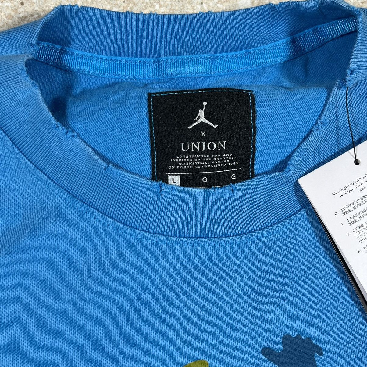 Jordan Brand × Union LA Jordan x Union LA Equator Blue Short Sleeve Tee Shirt Size US L / EU 52-54 / 3 - 4 Thumbnail