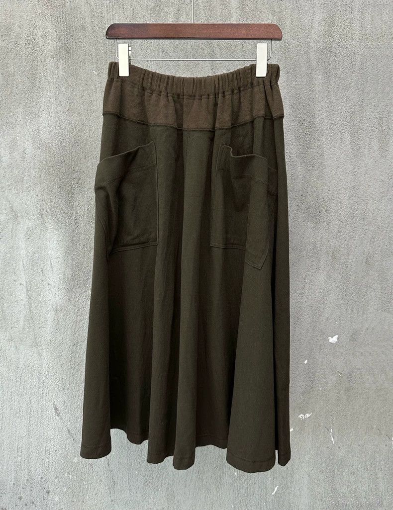 Issey Miyake Issey Miyake Cotton herbal green patchwork A-line skirt Size 25" / US 0 / IT 36 - 1 Thumbnail