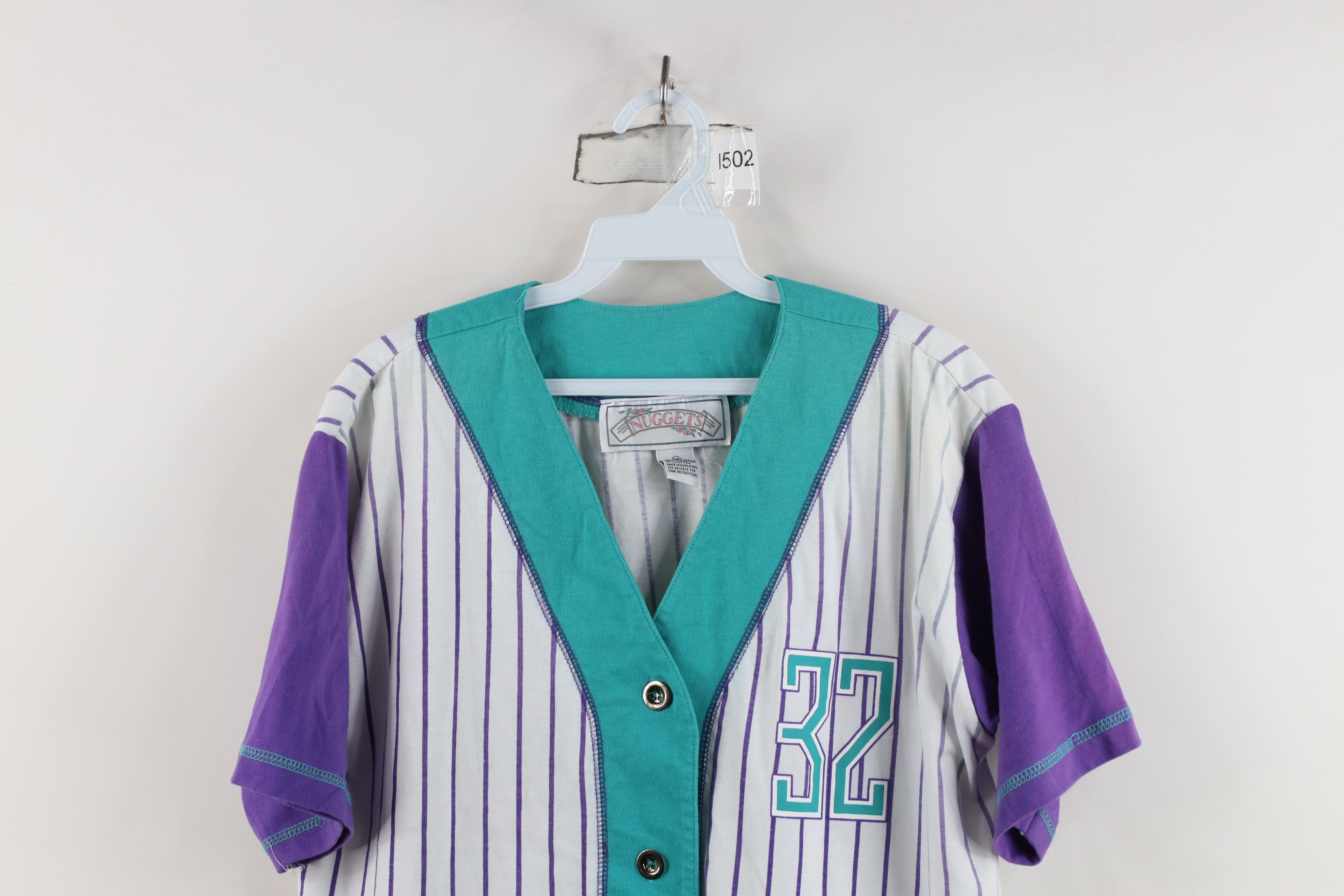 Vintage Vintage 90s Streetwear Distressed Pinstriped Baseball Jersey Size M / US 6-8 / IT 42-44 - 2 Thumbnail