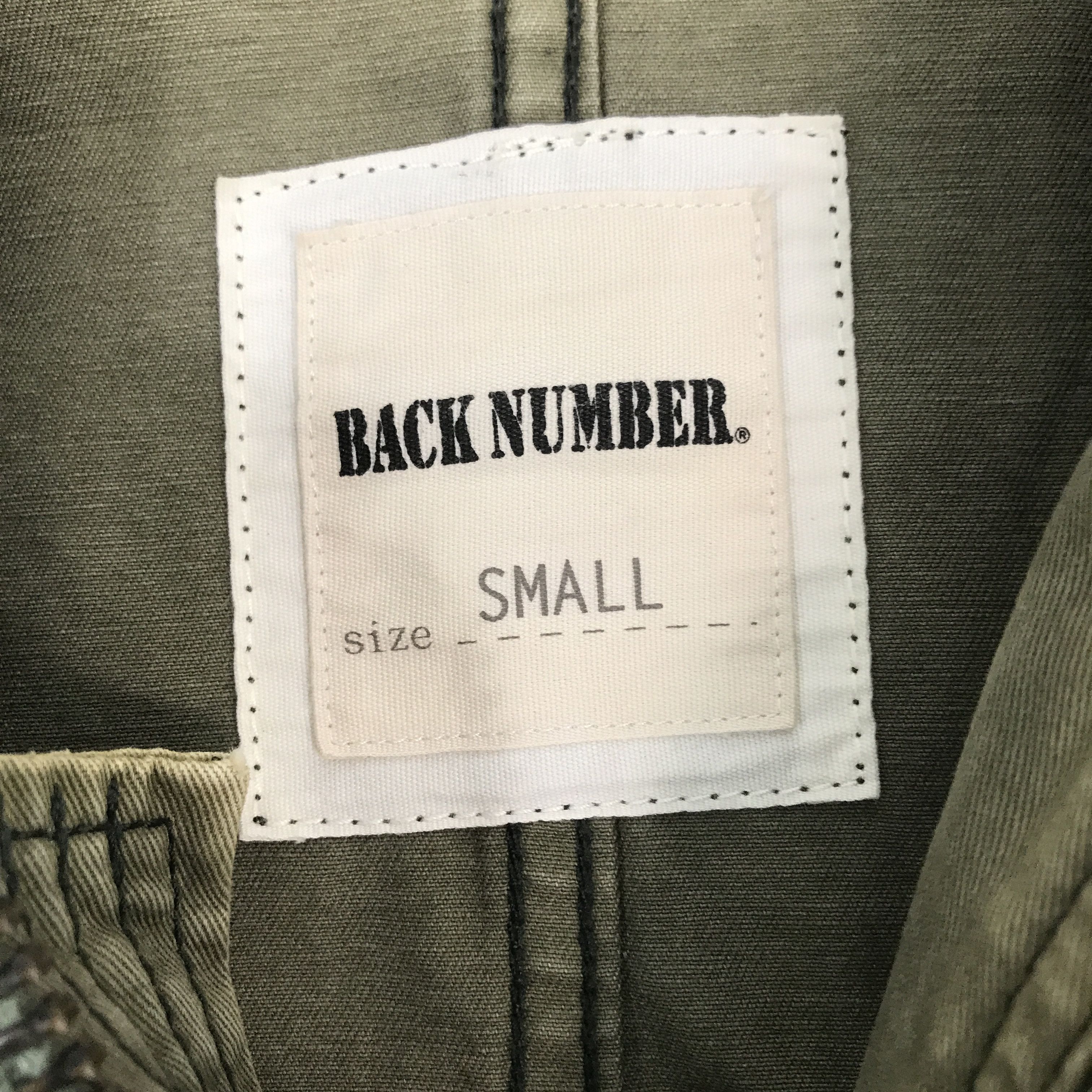 Japanese Brand × Vintage Vintage Back Number Military style Faded Jacket Size US S / EU 44-46 / 1 - 9 Thumbnail