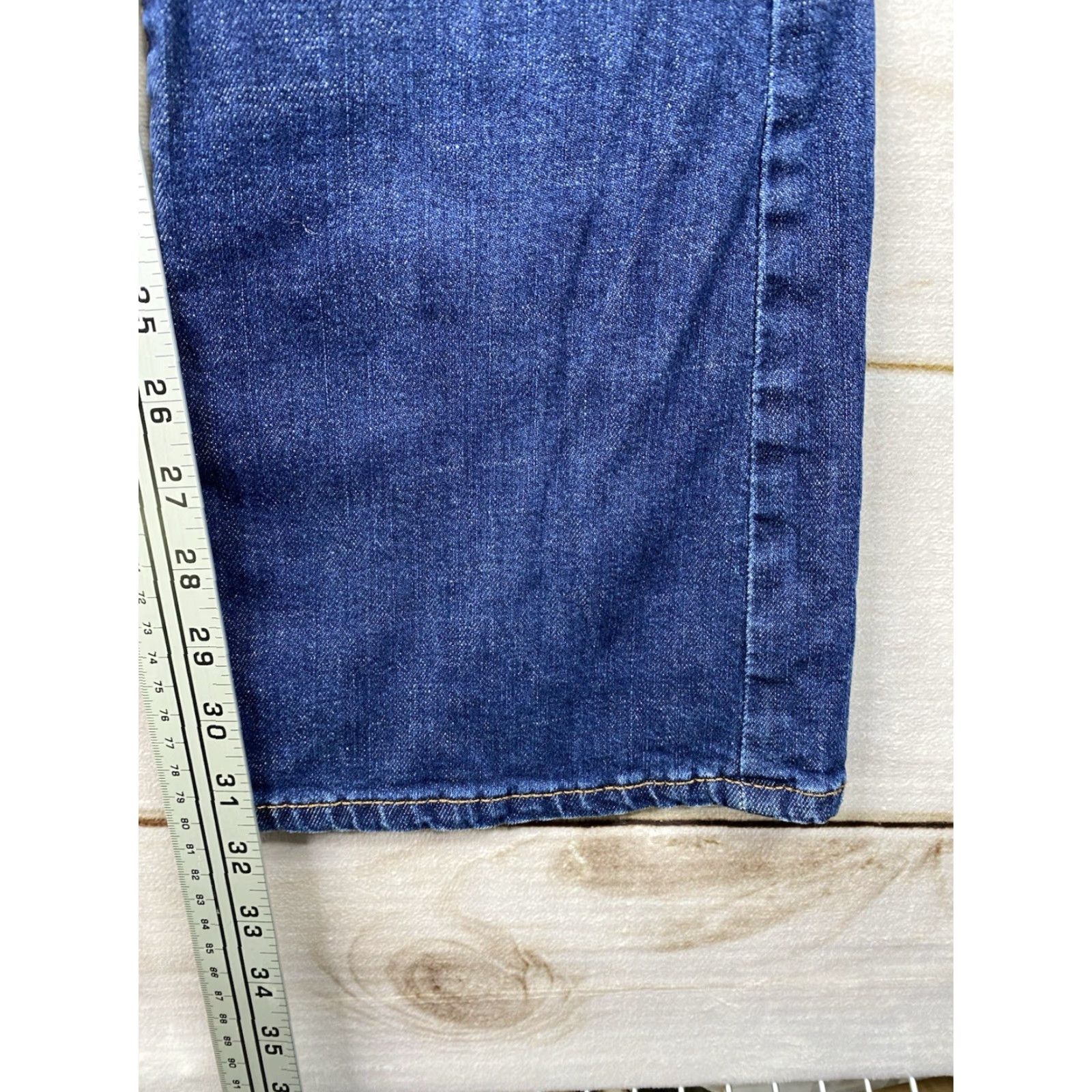 Vintage Rock & Republic Jeans 12 Blue Kasandra Bootcut 5-Pocket Distressed Denim Women’s XL-Size Size 32" / US 10 / IT 46 - 5 Thumbnail