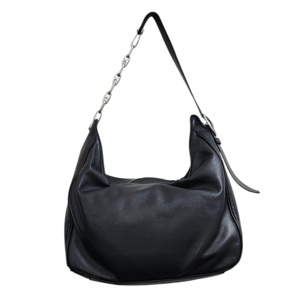 Marc Jacobs MARC JACOBS THE TEMPO LEATHER HOBO SHOULDER BAG BLACK Size ONE SIZE - 7 Thumbnail