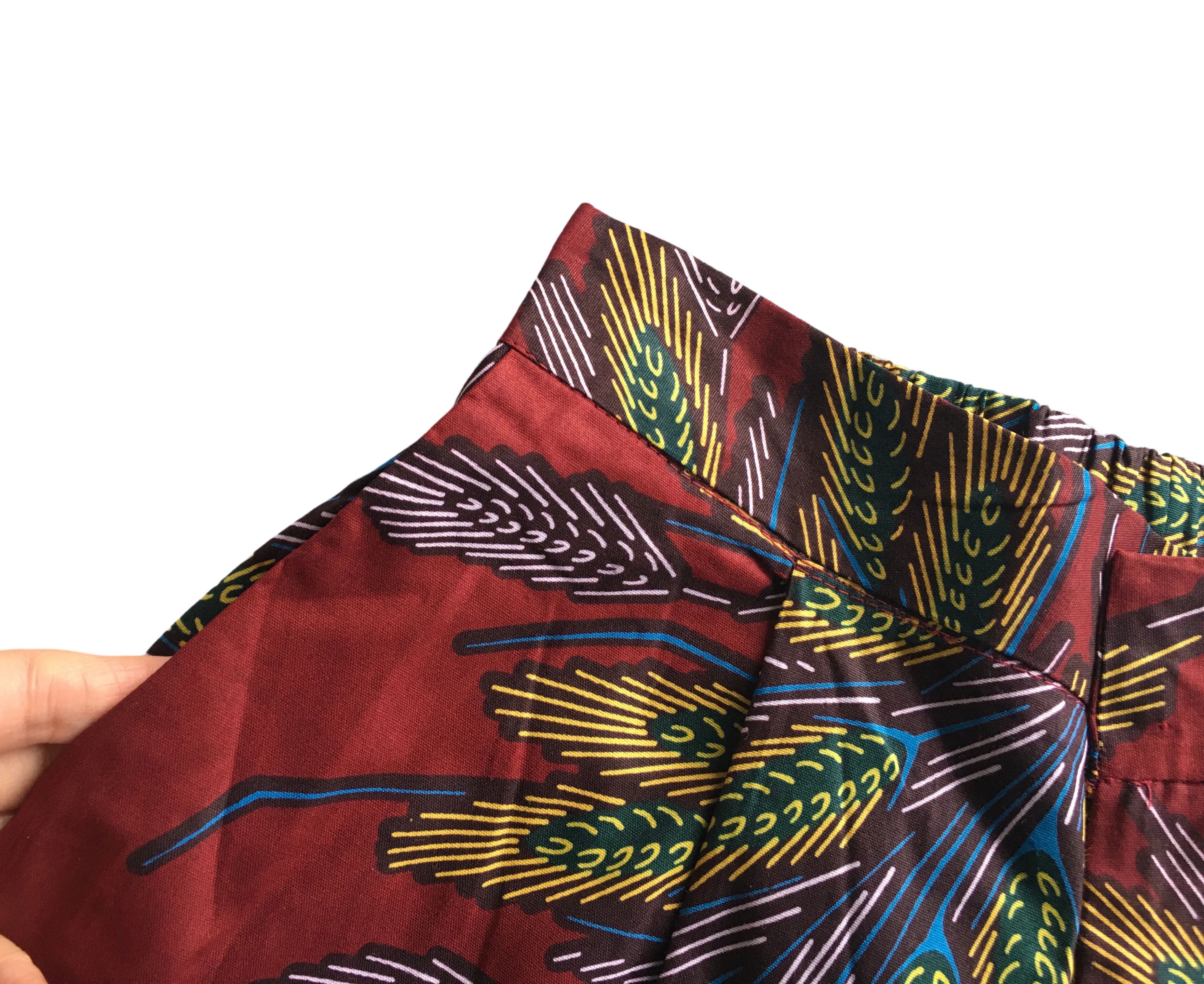 Other Vintage Pants African Print Women Fitted Pant Size 36" / US 14 / IT 50 - 4 Thumbnail