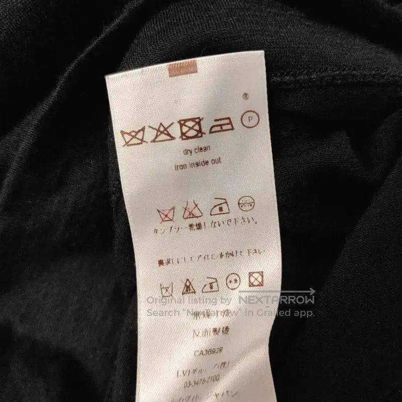 Louis Vuitton Louis Vuitton Black Wool Short Sleeve T-Shirt . Size S / US 4 / IT 40 - 4 Thumbnail