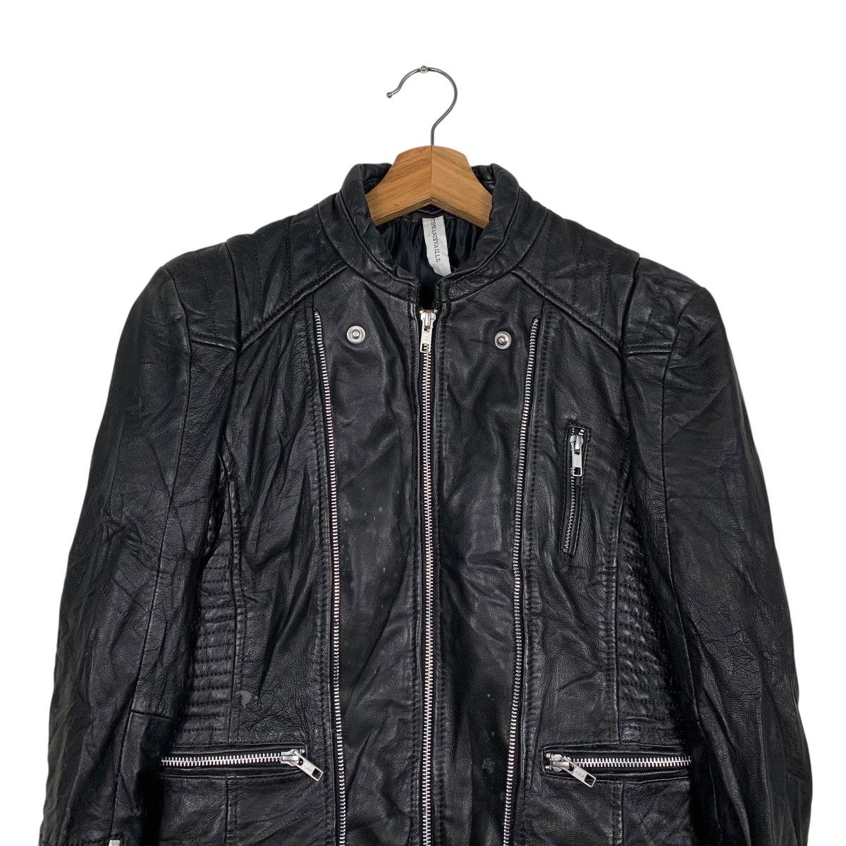 Japanese Brand Stephanie Vaille Women Biker Leather Jacket Size S / US 4 / IT 40 - 2 Thumbnail