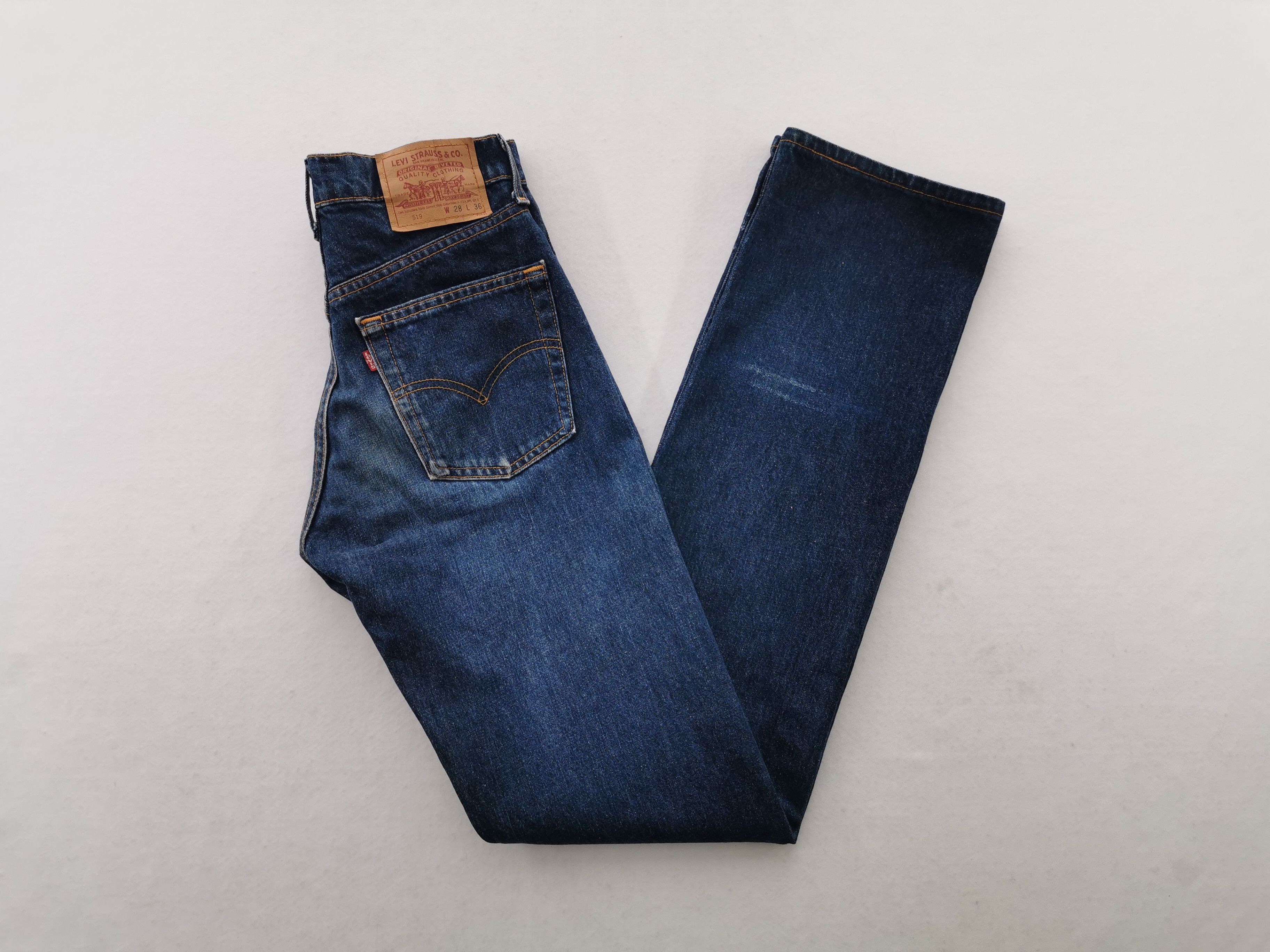 Levi's Vintage Levis Lot 519 Denim Jeans Made In USA Size 28/28x36 Size US 28 / EU 44 - 5 Thumbnail