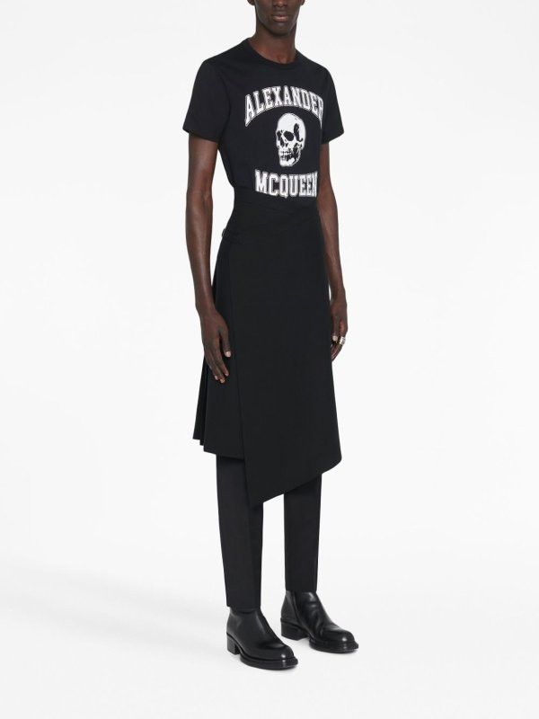 Alexander McQueen o1y1024 T-Shirt In Black Size US L / EU 52-54 / 3 - 3 Thumbnail