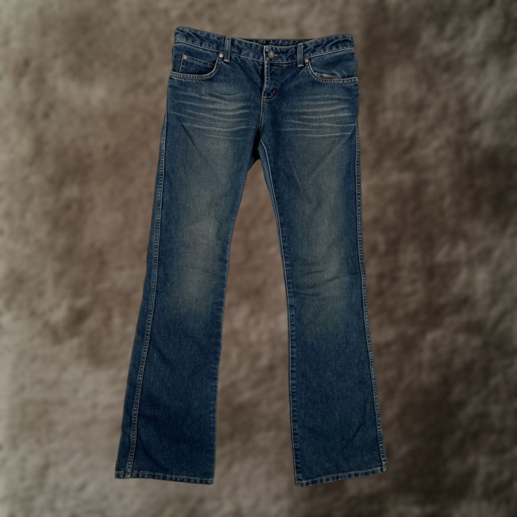 Hurley VINTAGE Hurley Jeans Women's 7 Medium Blue Bootcut Denim Mid Rise 32in Inseam 5-Pocket Womens Jeans Size 28" / US 6 / IT 42 - 1 Thumbnail