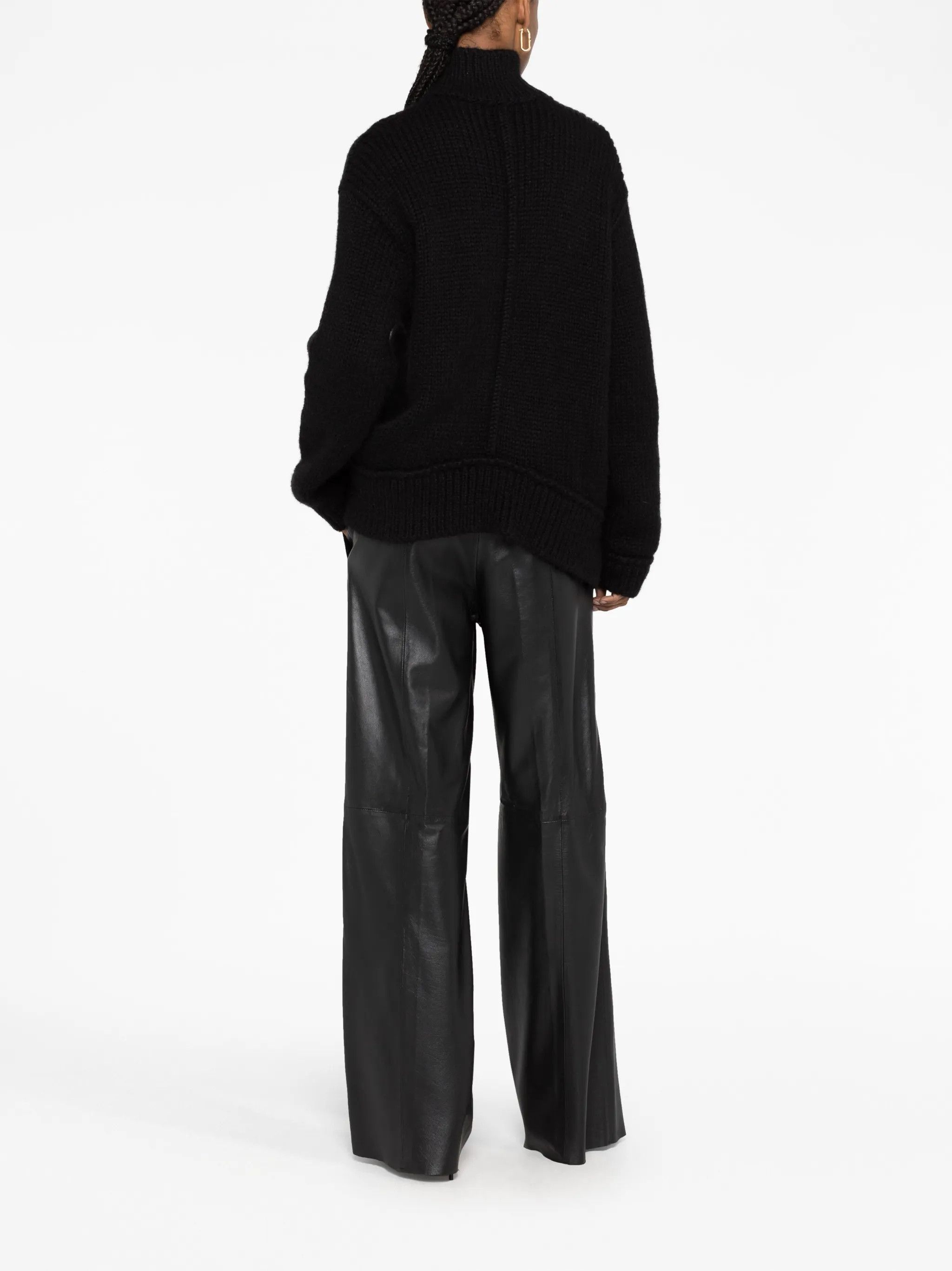 Tom Ford o1w1db10225 MAK1257 Roll-neck Sweater in Black Size XXS / US 00 / IT 34 - 6 Thumbnail