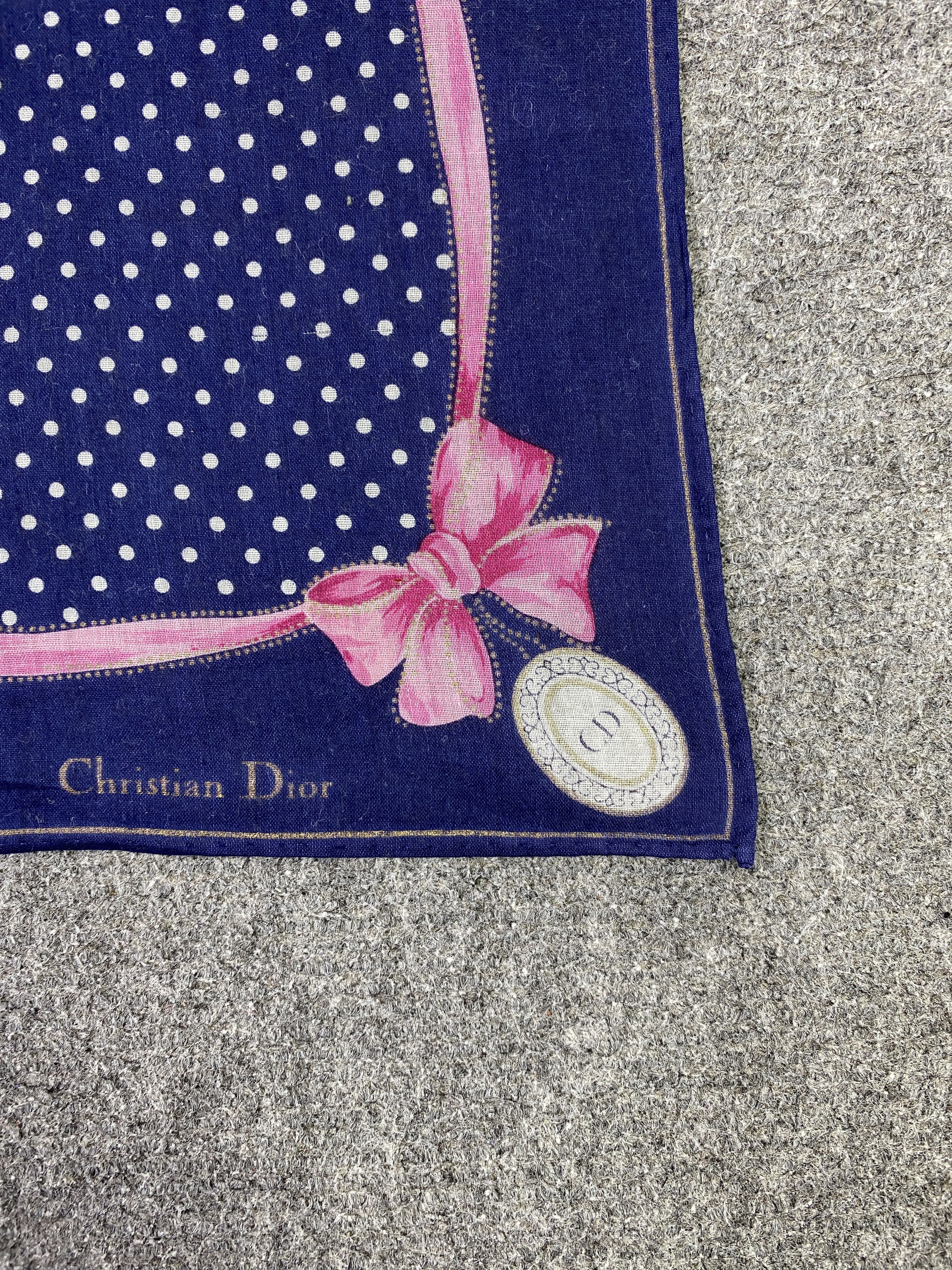 Christian Dior Monsieur Vintage Christian Dior Handkerchief / Neckerchief KT0060 Size ONE SIZE - 5 Thumbnail