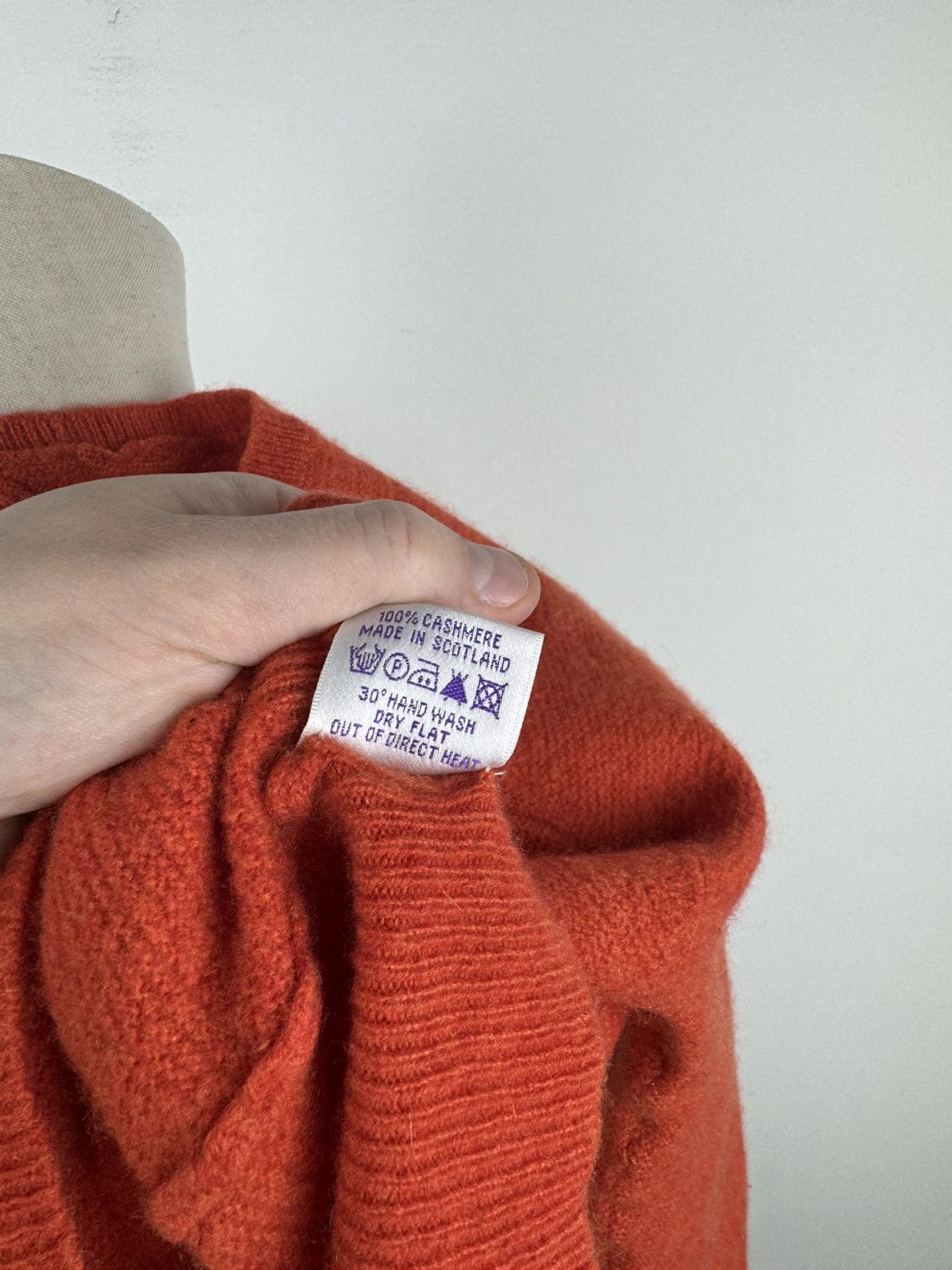 Other Women’s BRORA Cashmere Sweater Orange Jumper size 8-10 Size M / US 6-8 / IT 42-44 - 6 Thumbnail