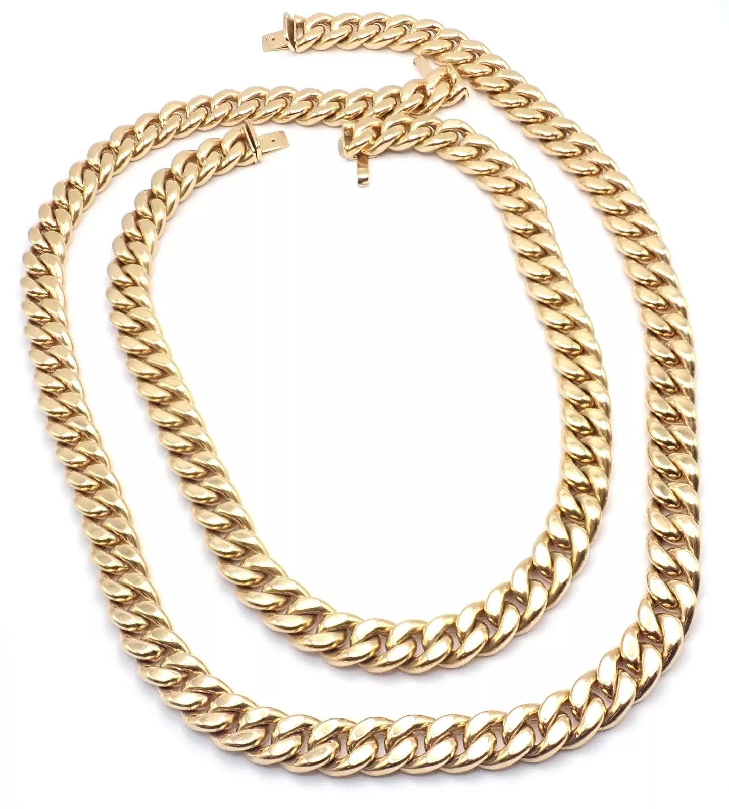 Bvlgari Bvlgari Bulgari 18k Set Two Curb Link Long Necklace Size ONE SIZE - 9 Thumbnail