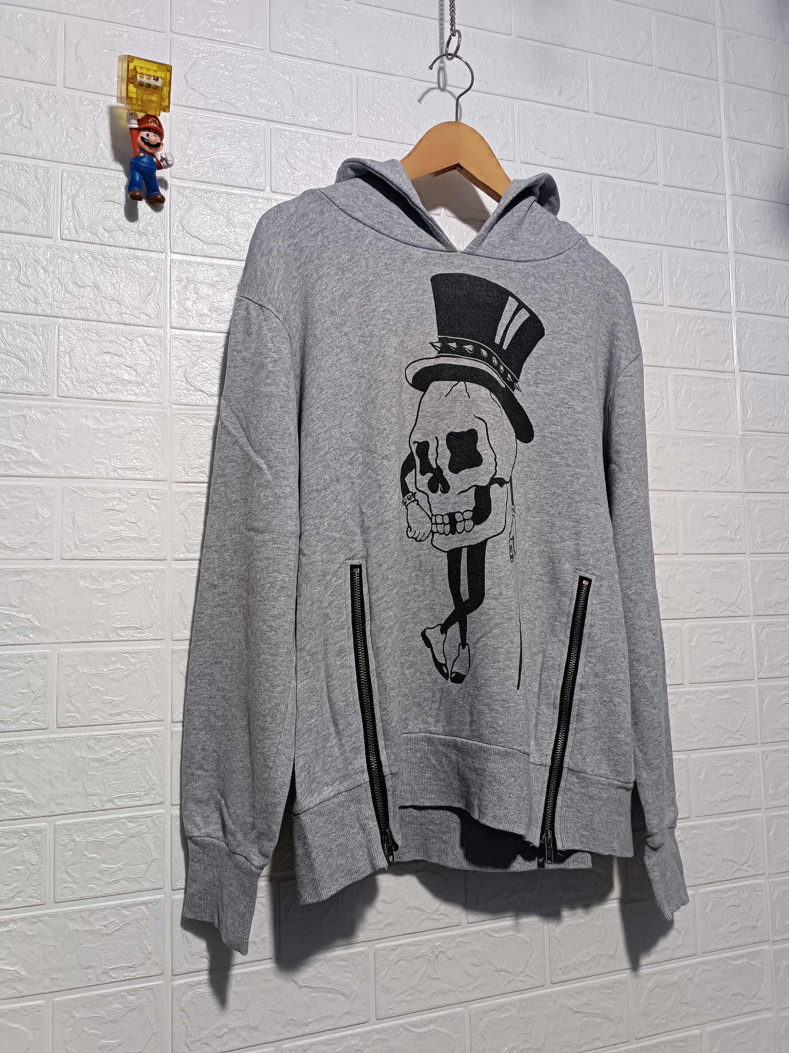 Japanese Brand Glad News Skull Head Sweater Hoodie Size US M / EU 48-50 / 2 - 4 Thumbnail