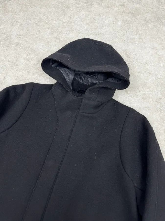Acne Studios Acne Studios Black Spy Hooded Wool Trench Coat Size US M / EU 48-50 / 2 - 6 Thumbnail