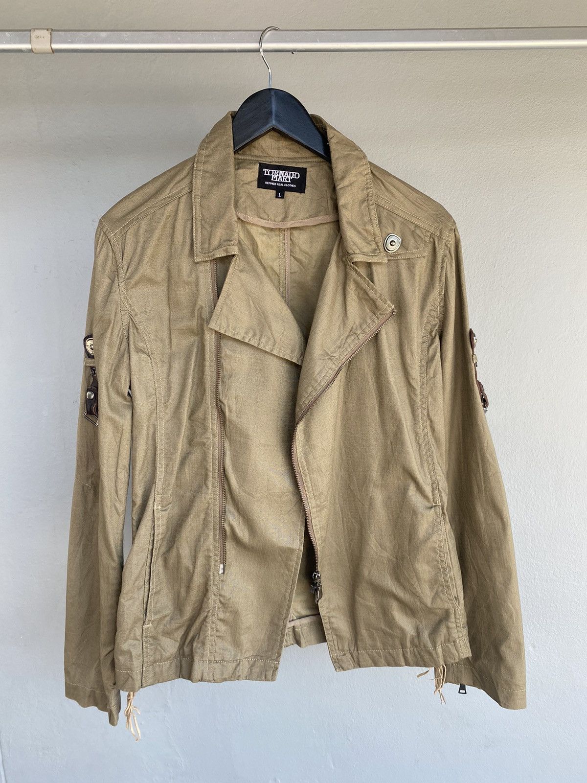 If Six Was Nine 2000s Tornado Mart - Extreme Mud Wash Denim Jacket