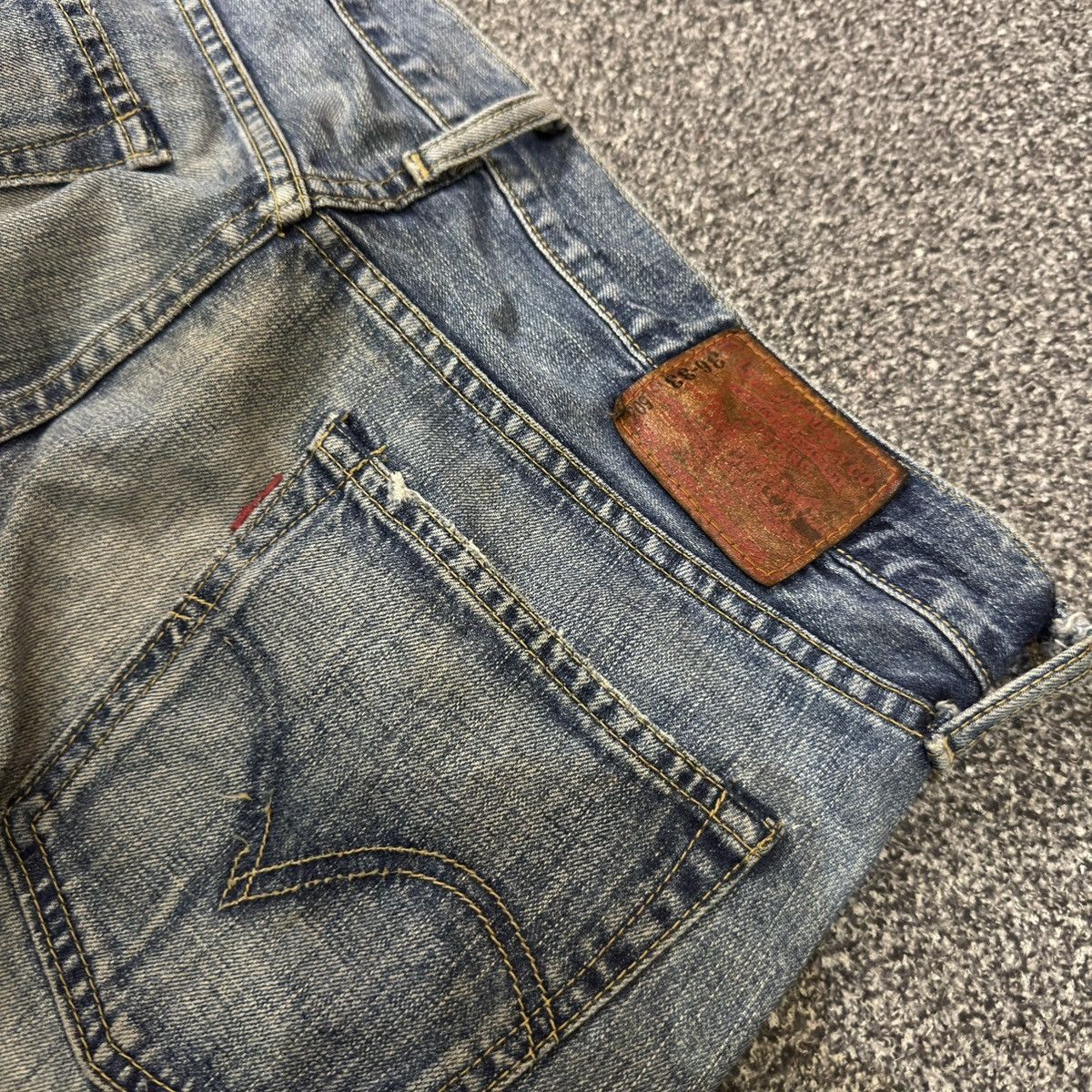 Levi's 🔥🇯🇵 Japanese Vintage Levis 503 BootCut Distressed Denim Size US 36 / EU 52 - 12 Thumbnail