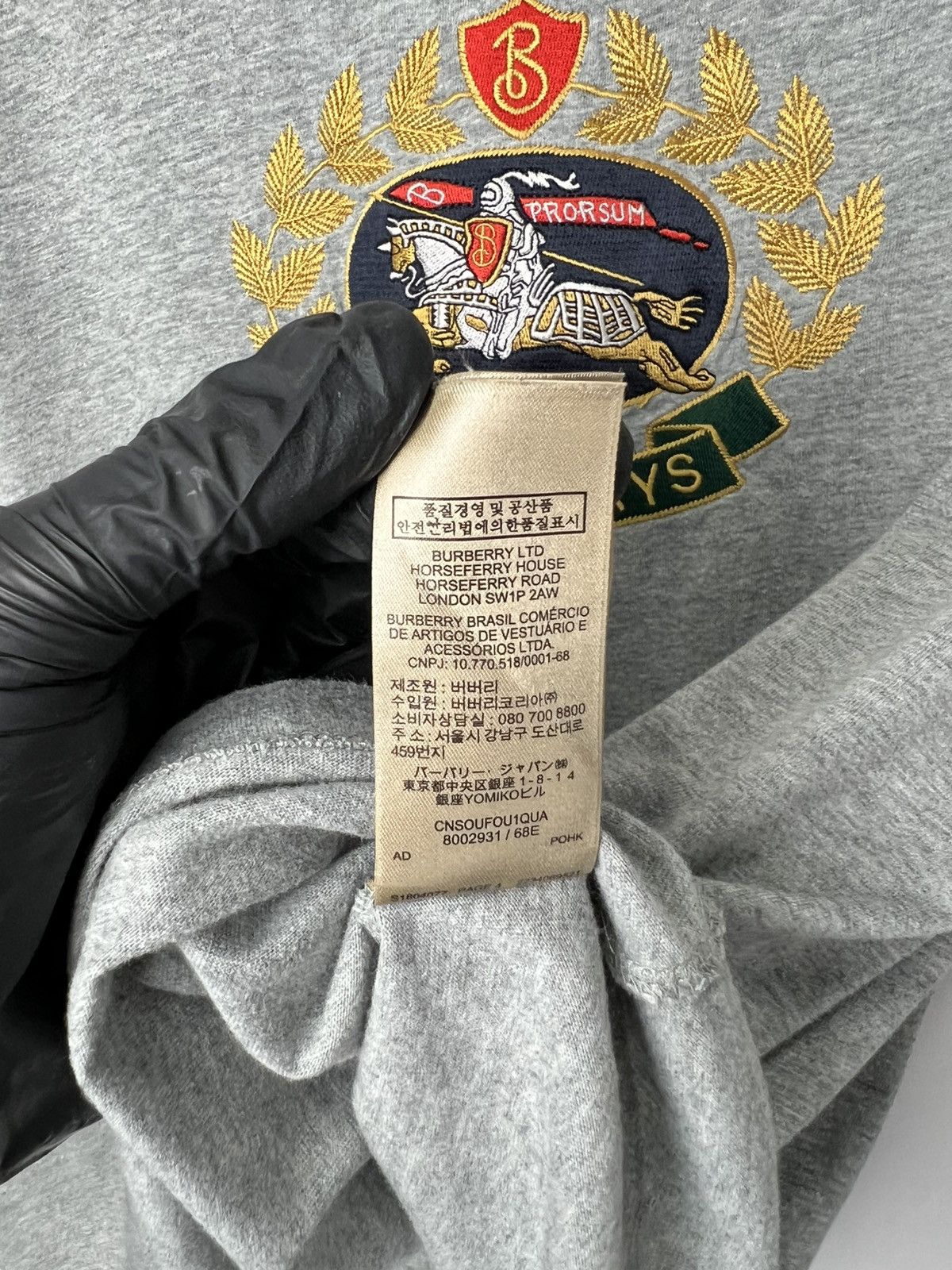 Burberry Vintage streetwear luxury y2k Burberry Big Logo Tee Shirt Size US XL / EU 56 / 4 - 7 Thumbnail