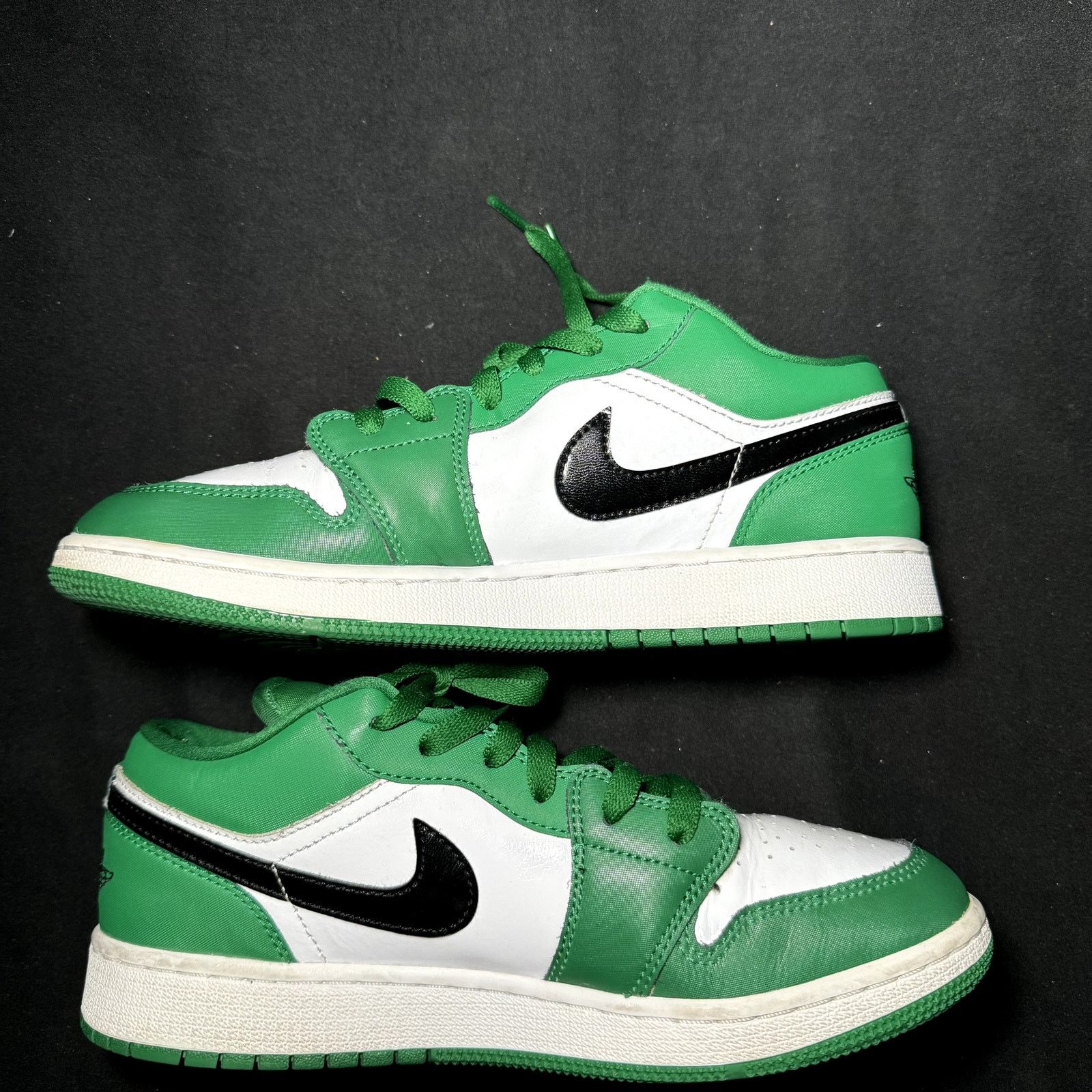 Jordan Brand × Nike Size 7 - Air Jordan 1 Low GS Pine Green 2020 Men's Shoes Size US 7 / EU 40 - 4 Thumbnail