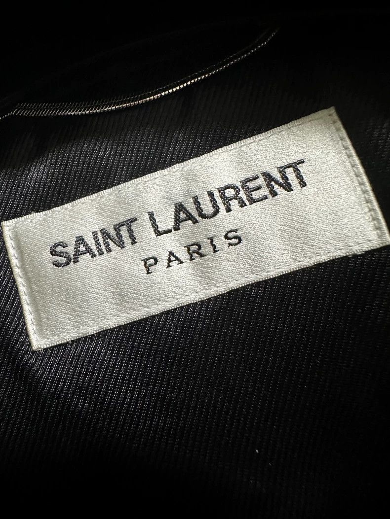 Saint Laurent Paris Saint Laurent Leather Moto Jacket- Size US XL / EU 56 / 4 - 3 Thumbnail