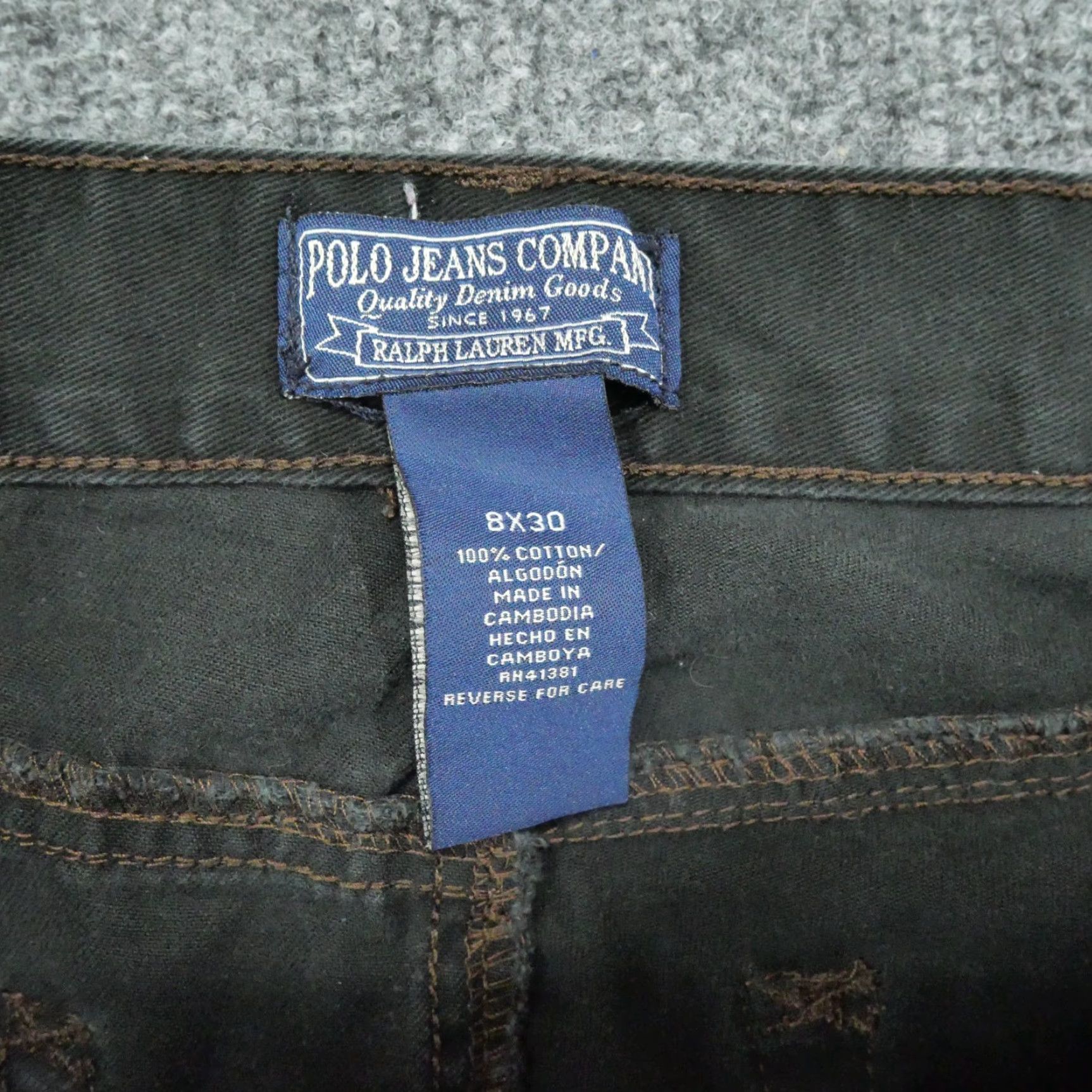 Ralph Lauren VINTAGE Ralph Lauren Pants Womens 8 8x30 Black Polo Jeans Co 30x28 Y2K Size 30" / US 8 / IT 44 - 4 Thumbnail