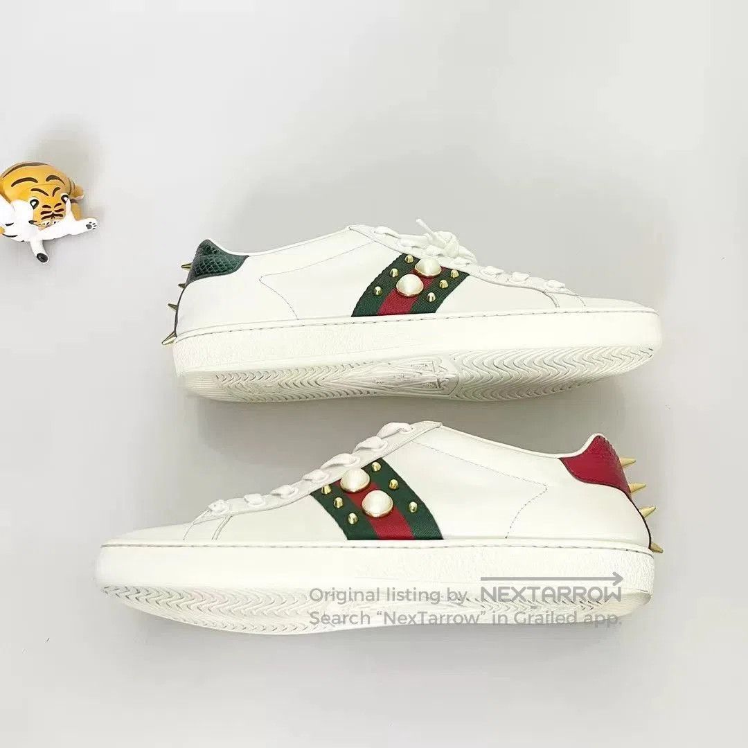 Gucci Gucci Pearl White Sneakers. Size US 8 / IT 38 - 2 Thumbnail