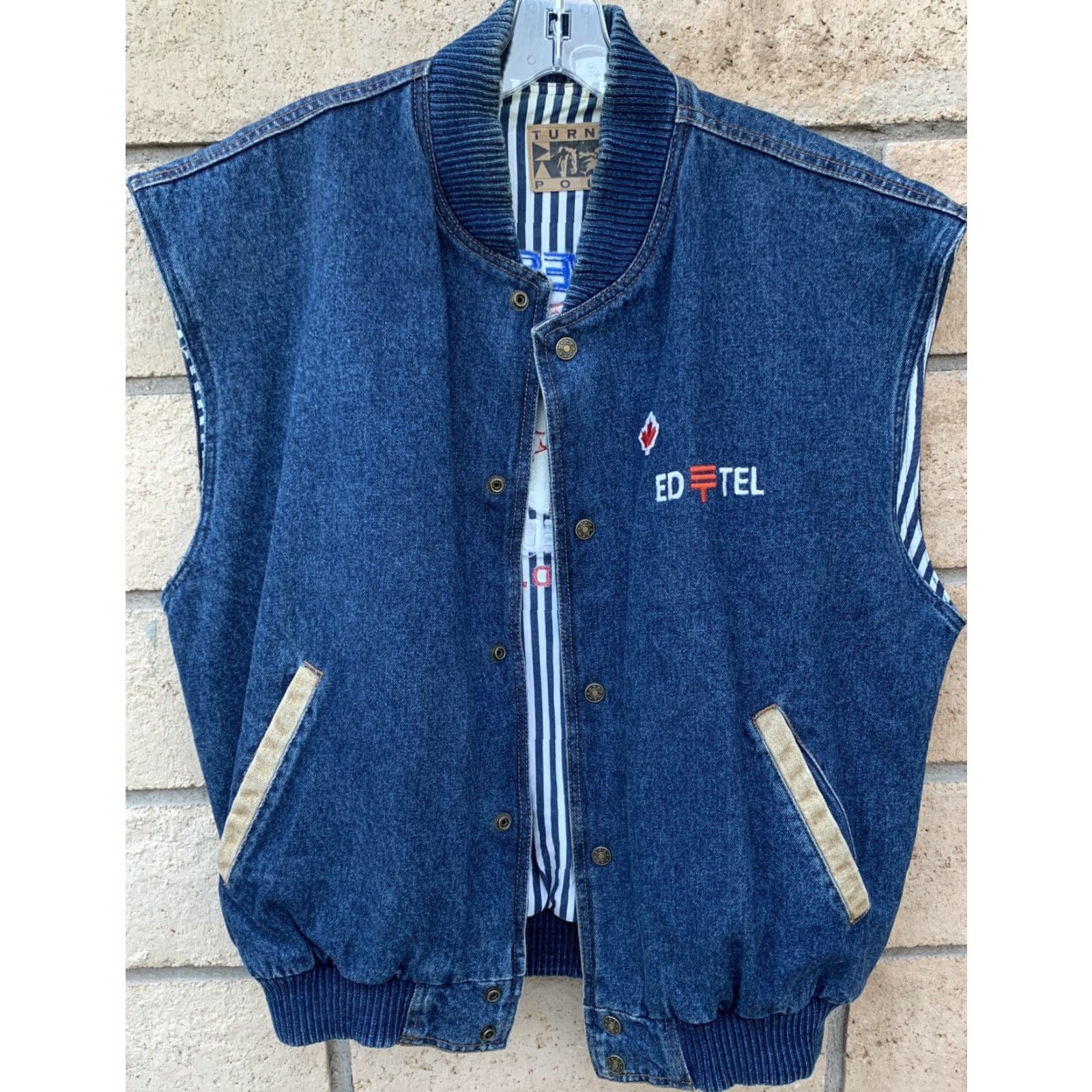 Denime Vintage Turning Point Denim Vest Cowboy US West Ed Portland Oregon Embroidered Blue M Mens Size US M / EU 48-50 / 2 - 7 Thumbnail