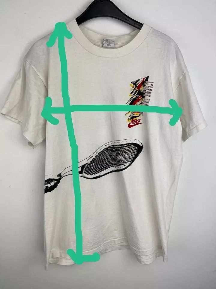 Nike Vintage Nike Andre Agassi T-Shirt Made in USA size L Size US L / EU 52-54 / 3 - 14 Thumbnail