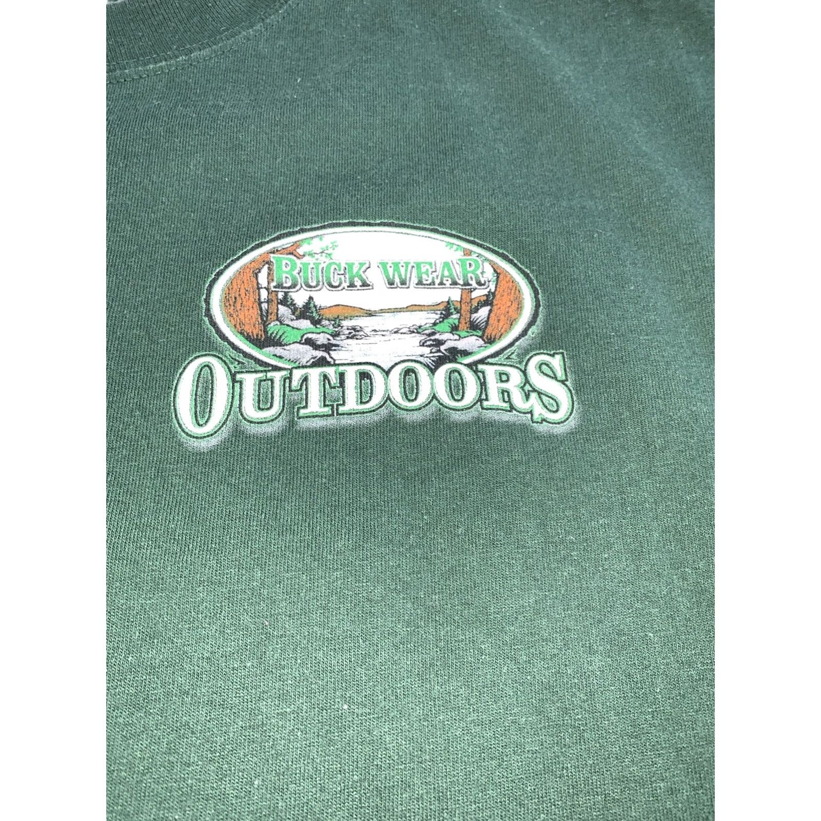Delta VINTAGE Buck Wear 2004 Delta Magnum Weight Graphic Hunting T Shirt Large Women Green Size L / US 10 / IT 46 - 3 Thumbnail
