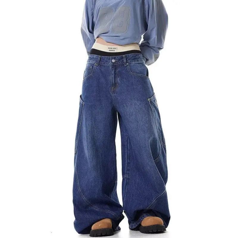 Japanese Brand Retro loose wide leg pocket jeans Size US 32 / EU 48 - 3 Thumbnail