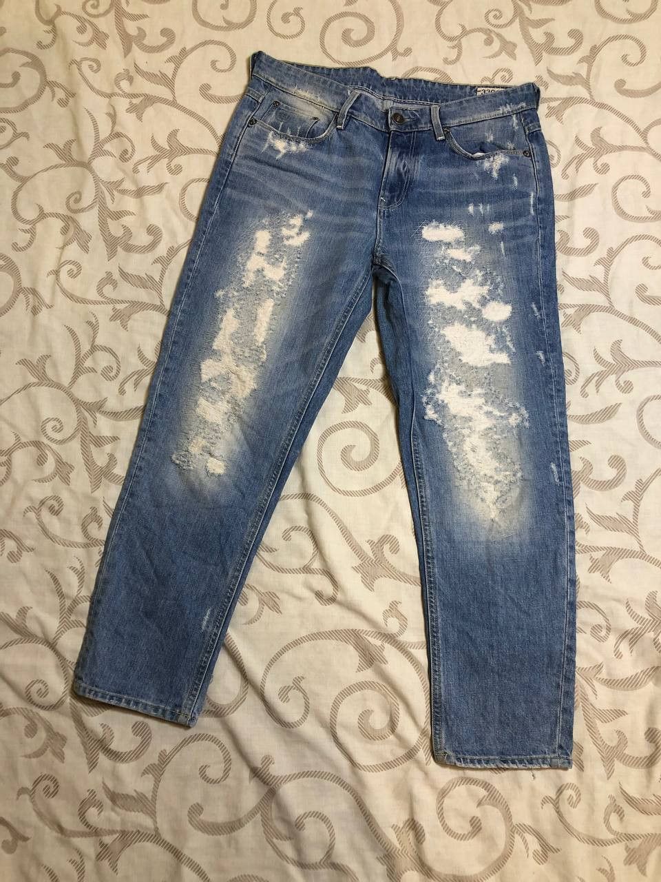 G-Star G-Star RAW 3301 Distressed Wash Heavy Fade & Paint Archive Size US 32 / EU 48 - 1 Thumbnail