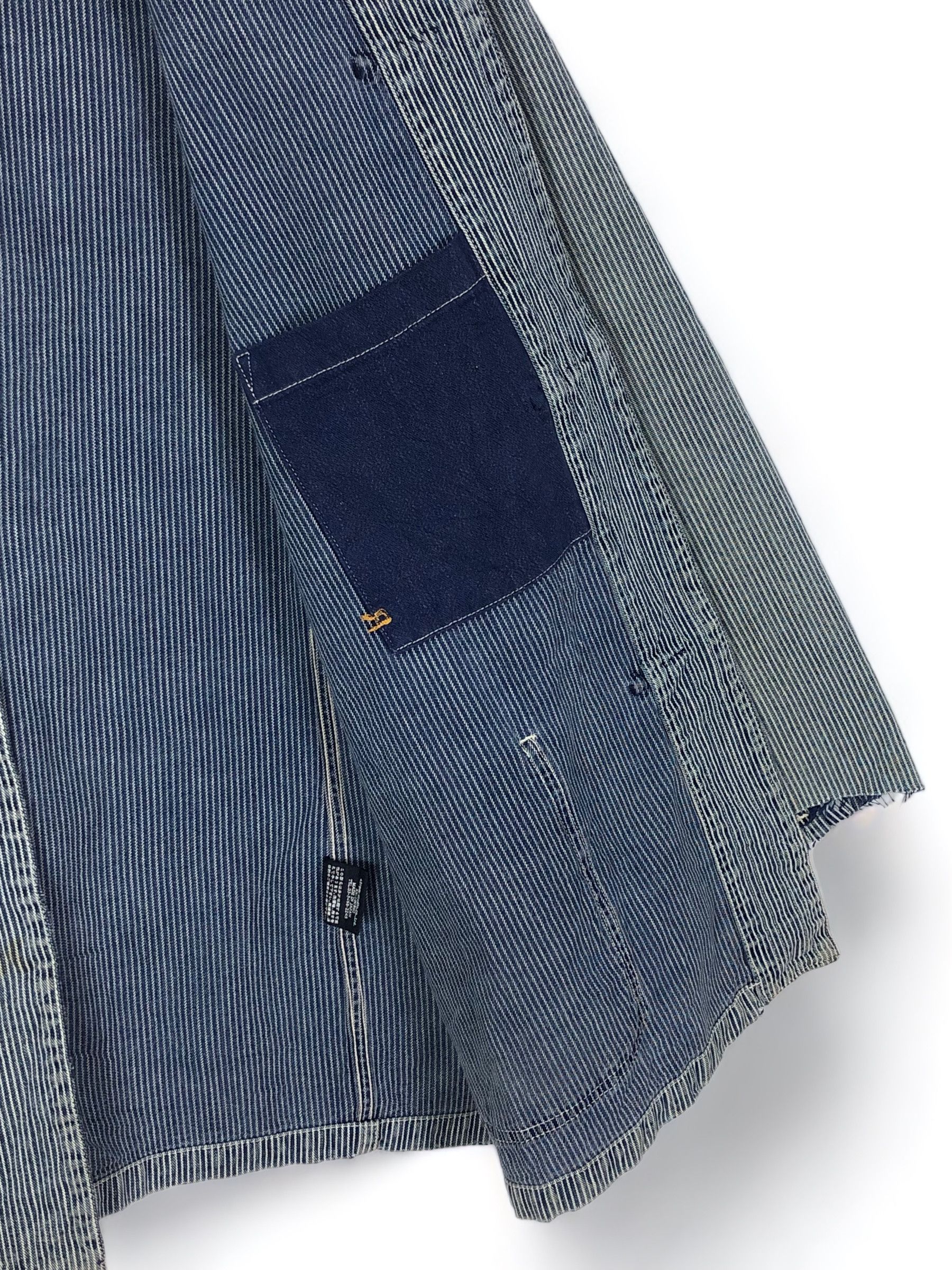 45rpm × Indigo × Vintage RARE🔥VINTAGE R BY 45RPM INDIGO HICKORY MANDARIN CHOREJACKET Size US L / EU 52-54 / 3 - 14 Thumbnail