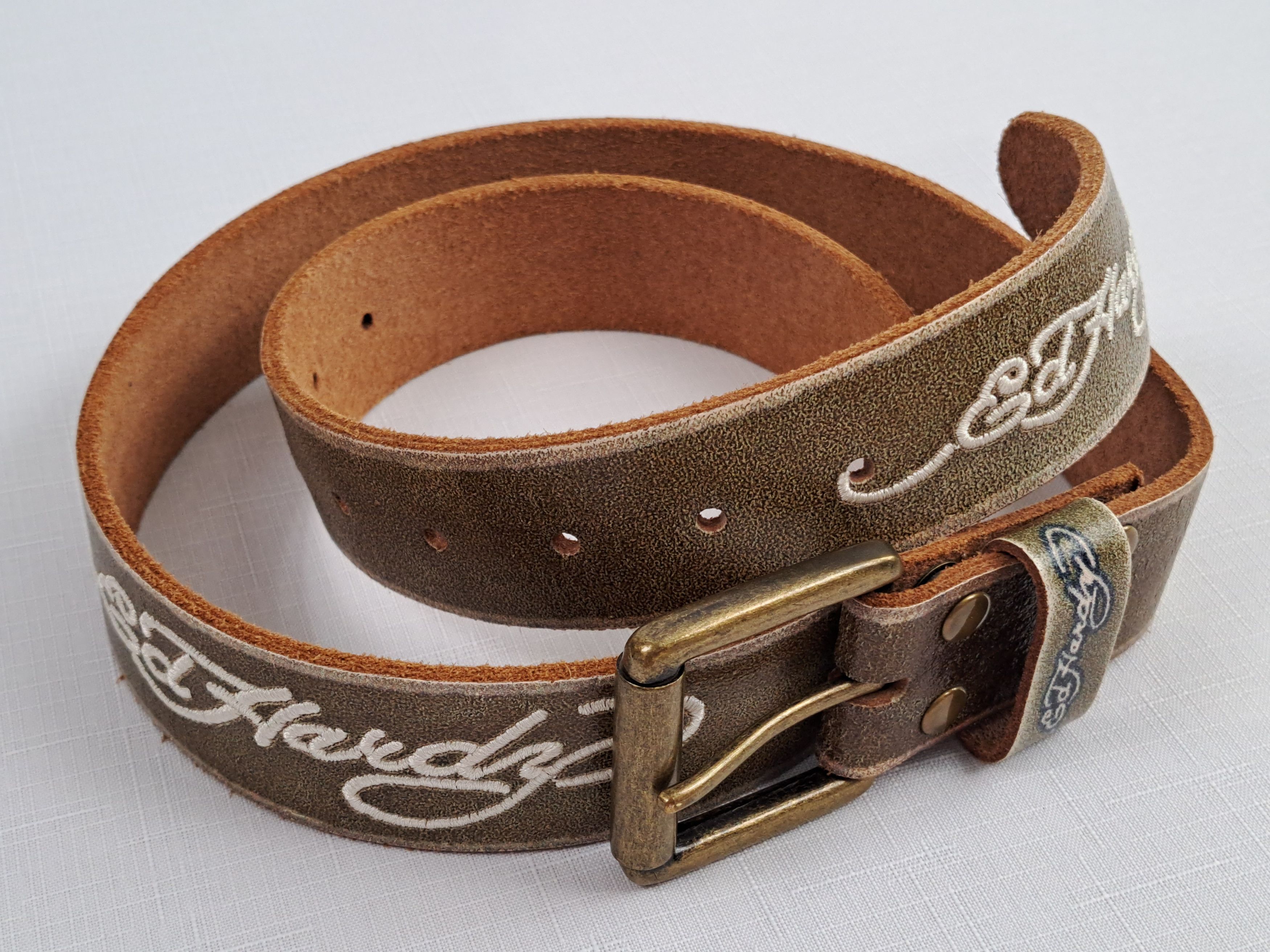 Ed Hardy ED HARDY embroidered leather belt. Size S Size ONE SIZE - 8 Thumbnail