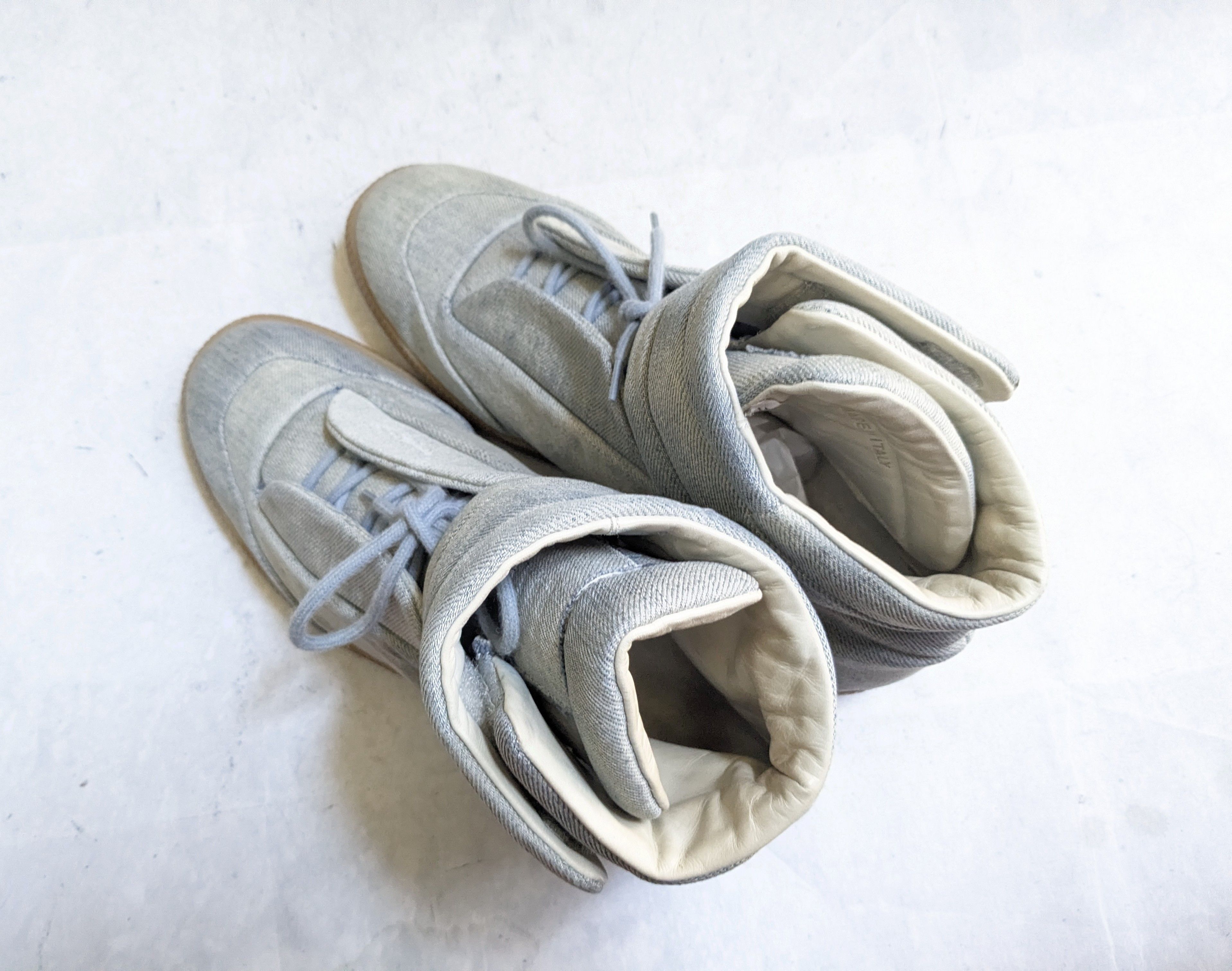 Maison Margiela Maison Margiela Future Sneakers Blue Denim 8 41 High Tops Size US 8 / EU 41 - 17 Thumbnail