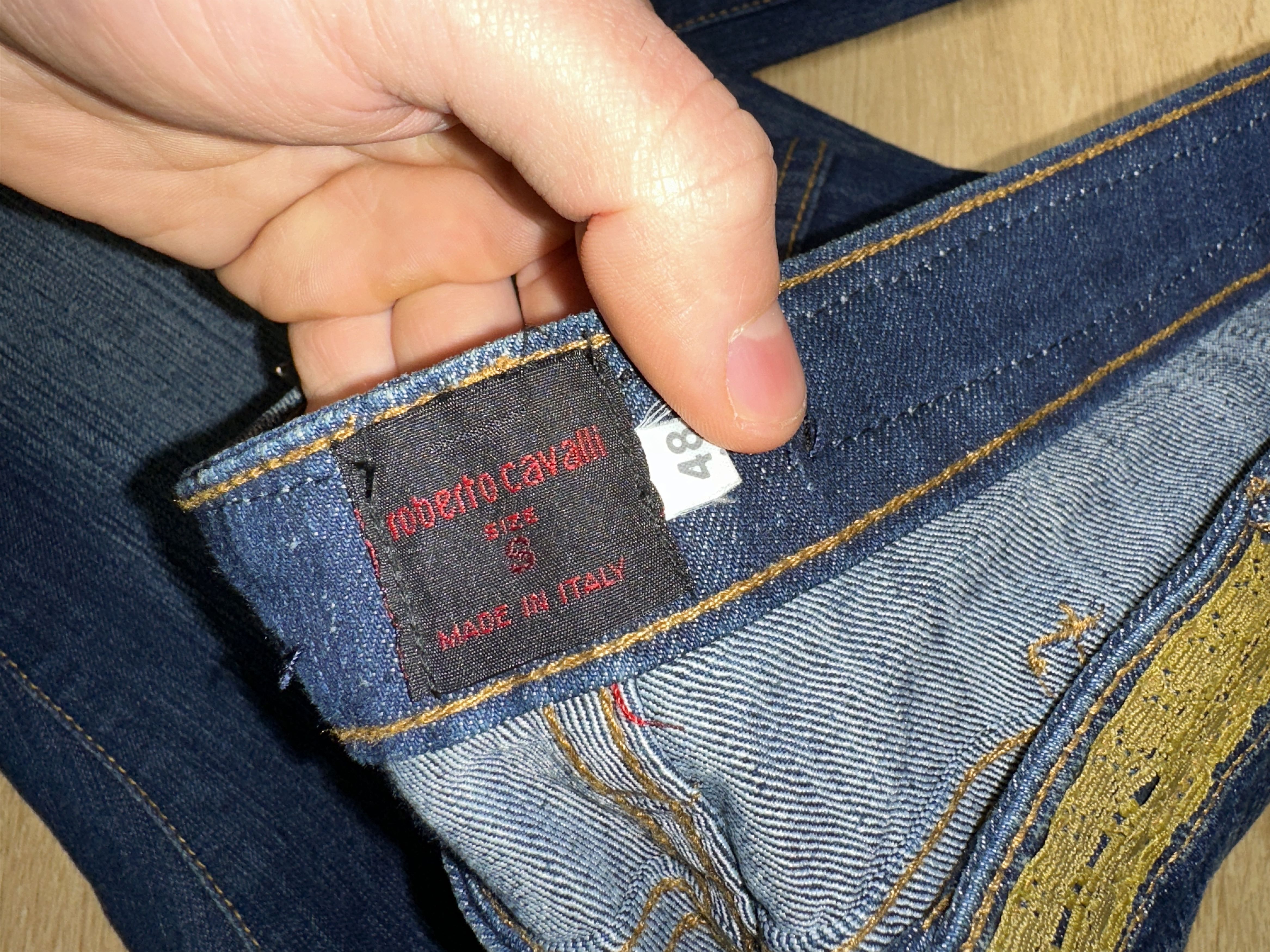 Roberto Cavalli Archive ROBERTO CAVALLI Y2K Embroidered Bootcut Jeans 48 IT Size US 32 / EU 48 - 3 Thumbnail
