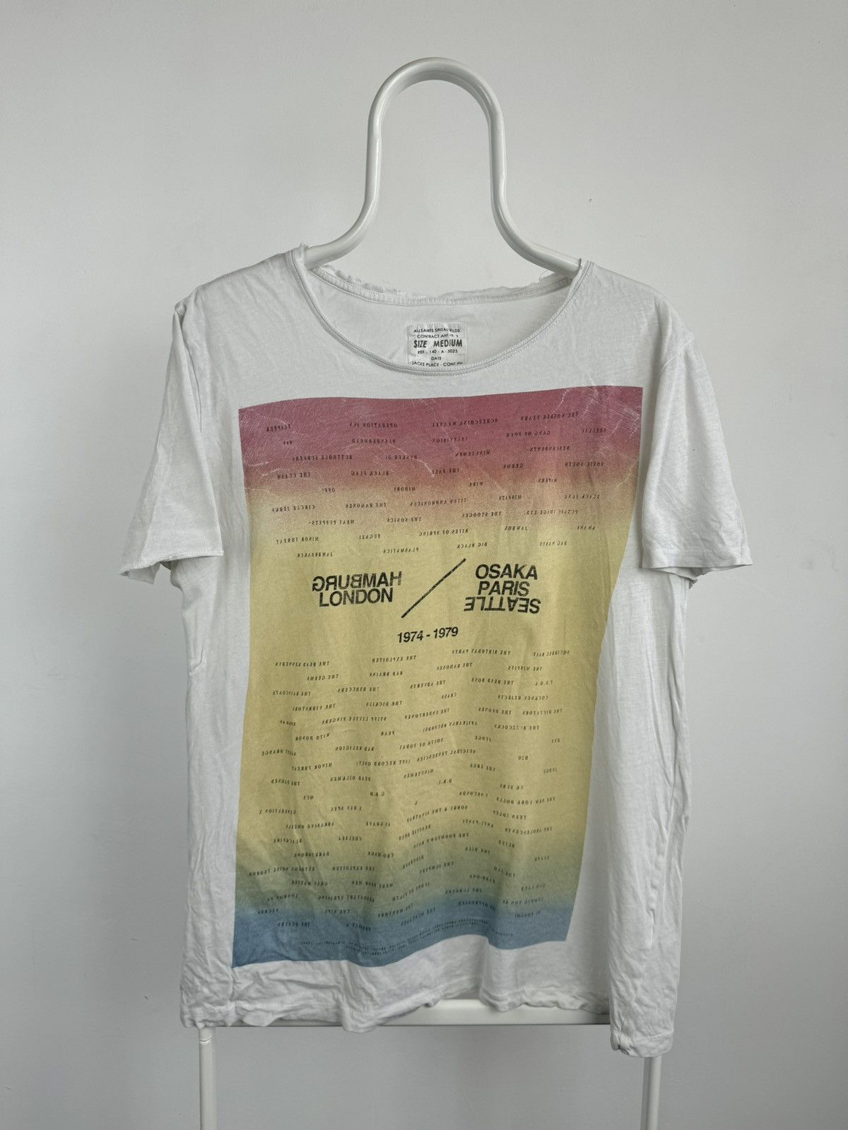 Allsaints All Saints Spitalfields Printed Big Logo Tee Size US M / EU 48-50 / 2 - 1 Thumbnail