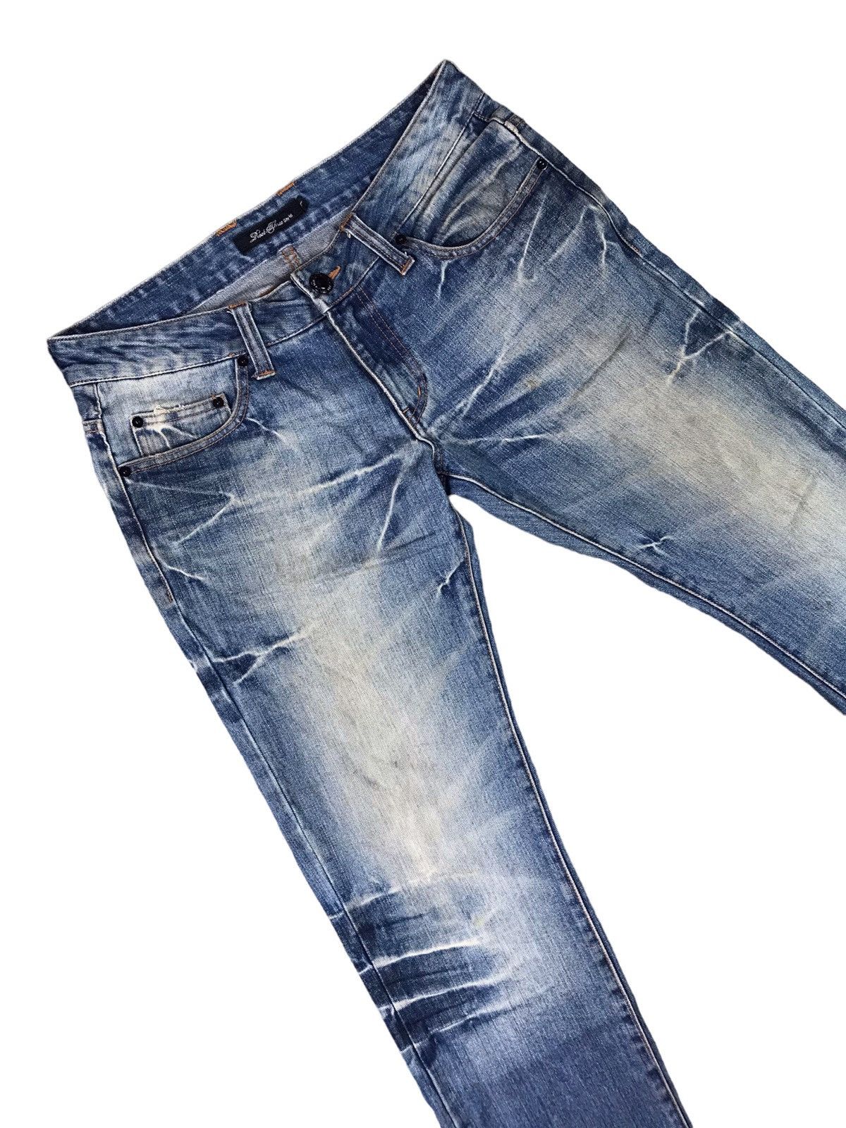 Japanese Brand AUTHENTIC ROOT THREE STYLE BIKERS JEANS Size US 35 - 3 Thumbnail