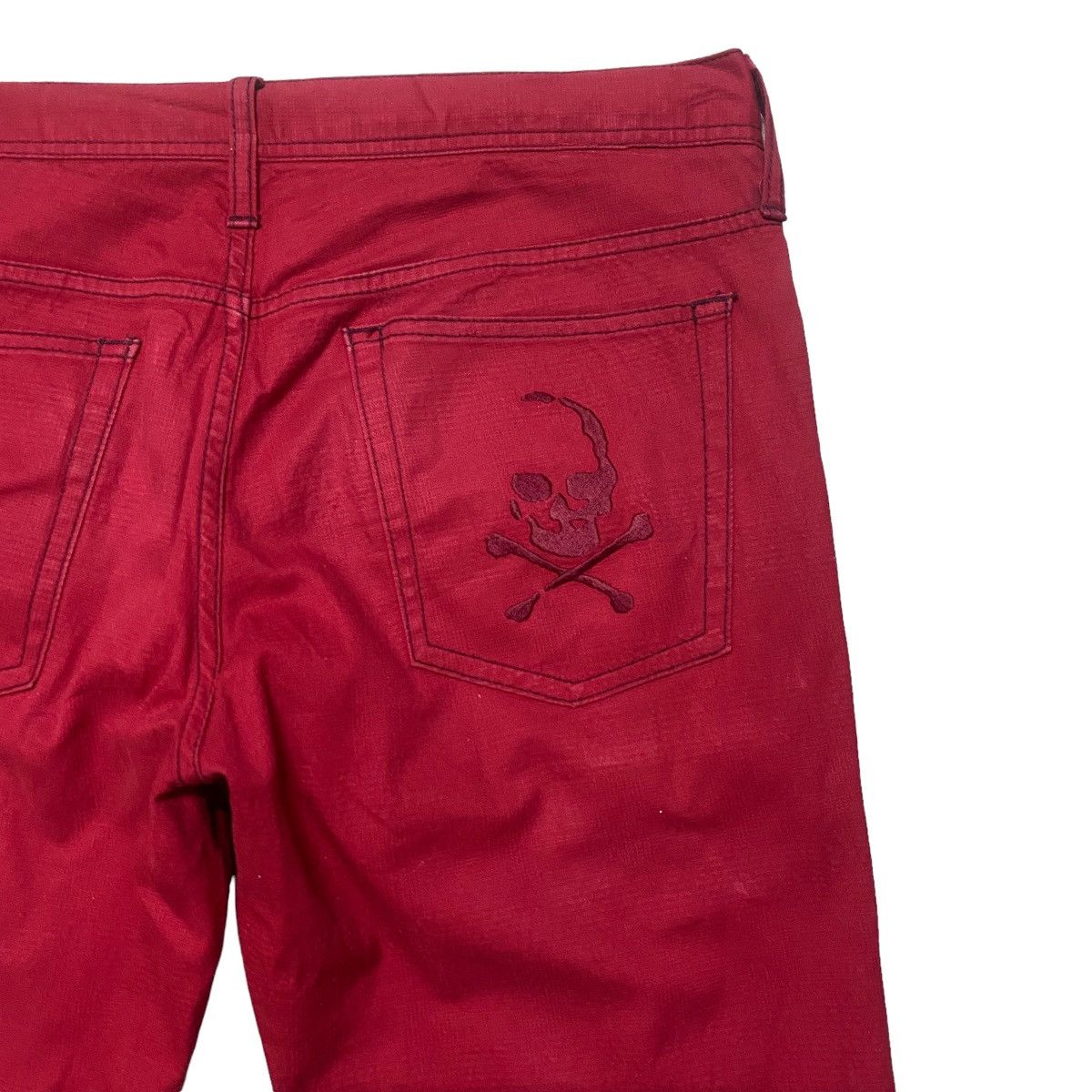 Le Grande Bleu (L.G.B.) RUPERT EDGE Tribal Skull Embroidery Jeans Size US 31 - 11 Thumbnail