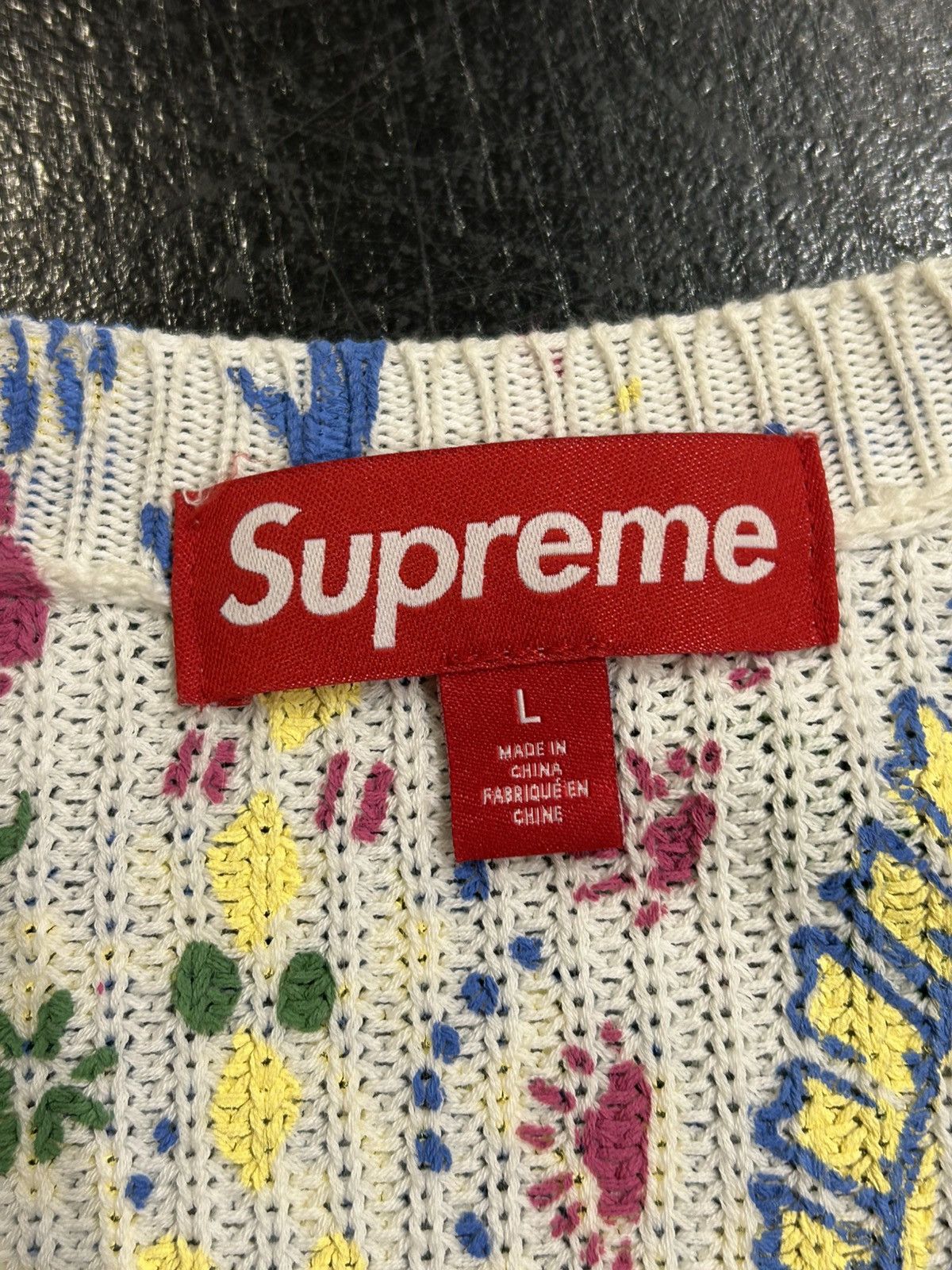 Supreme Supreme Printed Paisley Knit Sweater Size US L / EU 52-54 / 3 - 4 Thumbnail