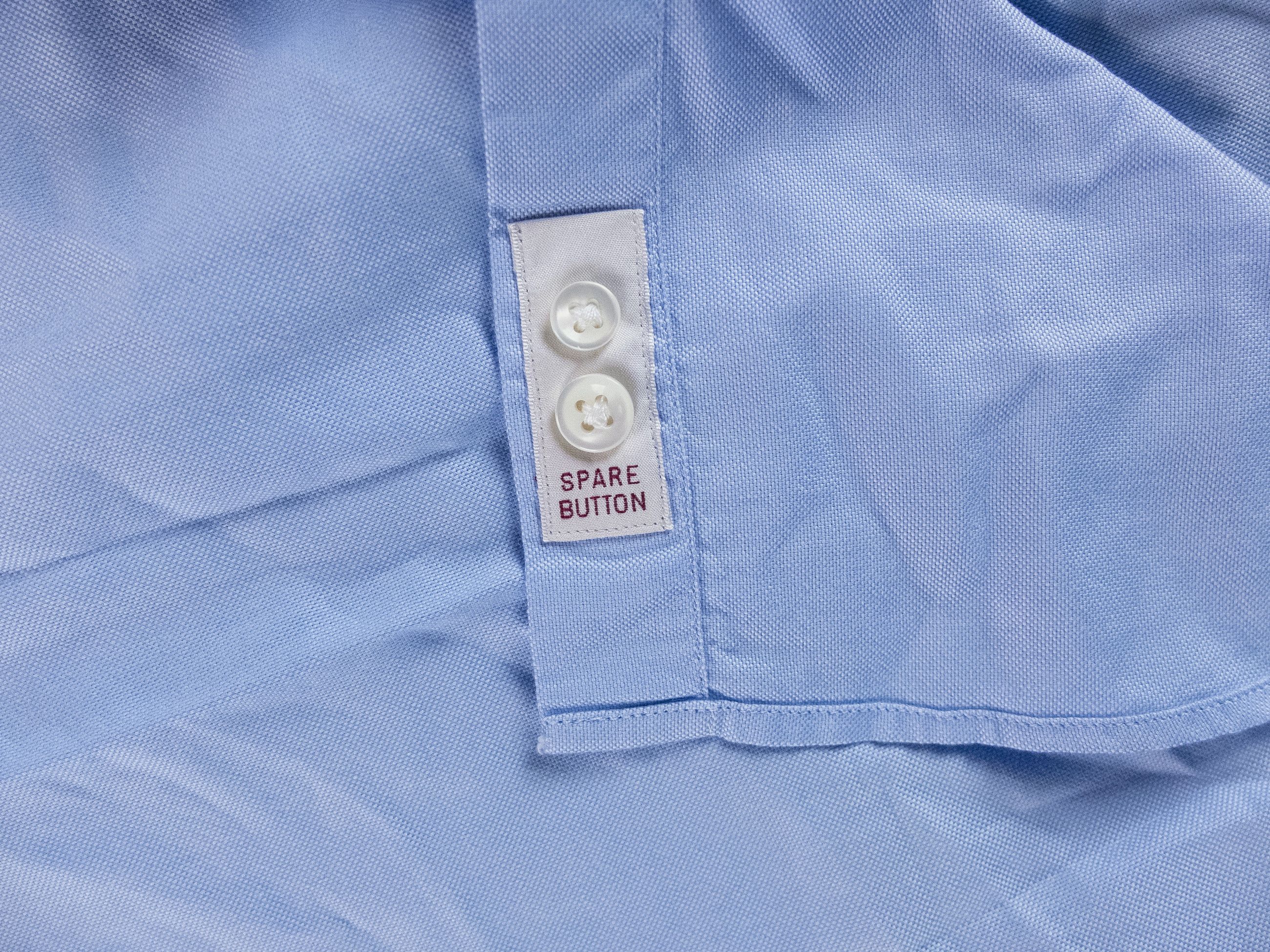 Slowear SLOWEAR Glanshirt blue cotton spread collar shirt Size 40 Size US M / EU 48-50 / 2 - 5 Thumbnail