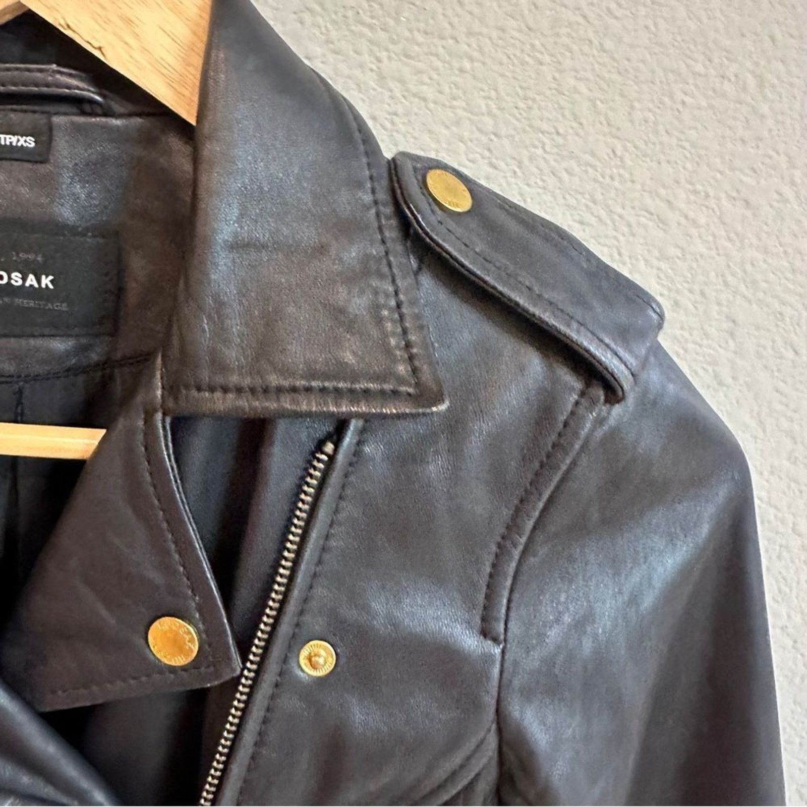 Rudsak Rudsak | XS | black cropped leather jacket Size XS / US 0-2 / IT 36-38 - 4 Thumbnail