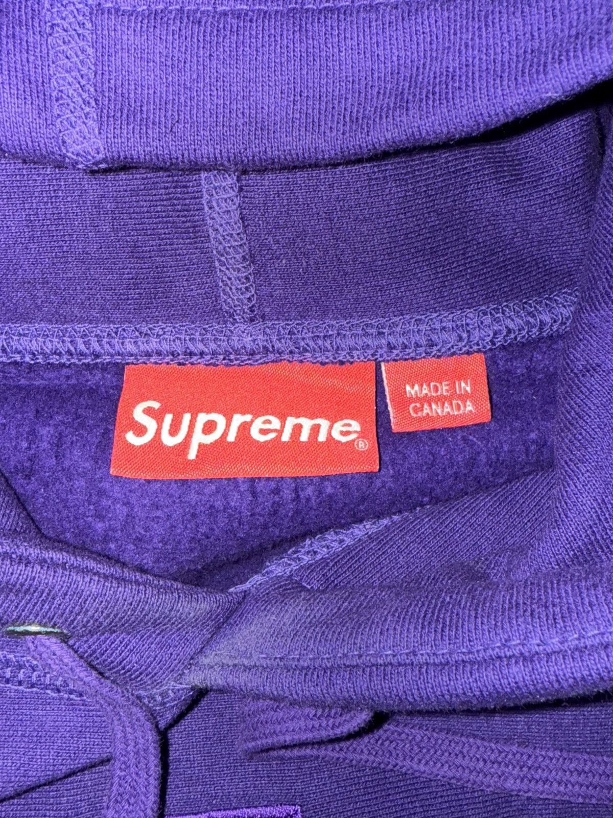 Supreme Supreme Cross Box Logo Hooded Purple Sweatshirt (FW20) Size US M / EU 48-50 / 2 - 13 Thumbnail