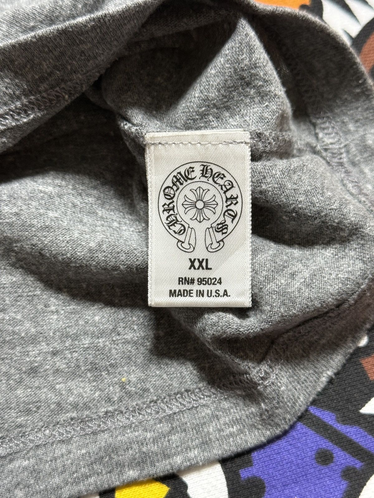 Chrome Hearts Chrome Hearts Womens Grey Multj Logo Tee Size XXL / US 16-18 / IT 52-54 - 8 Thumbnail