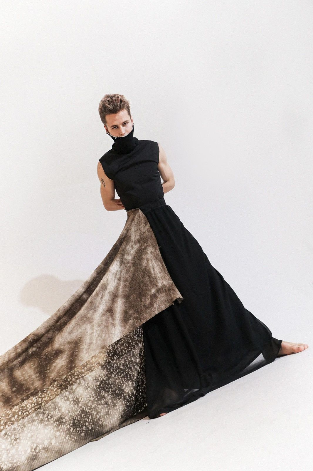 Handmade Long skirt avant garde Size 25" / US 0 / IT 36 - 4 Thumbnail