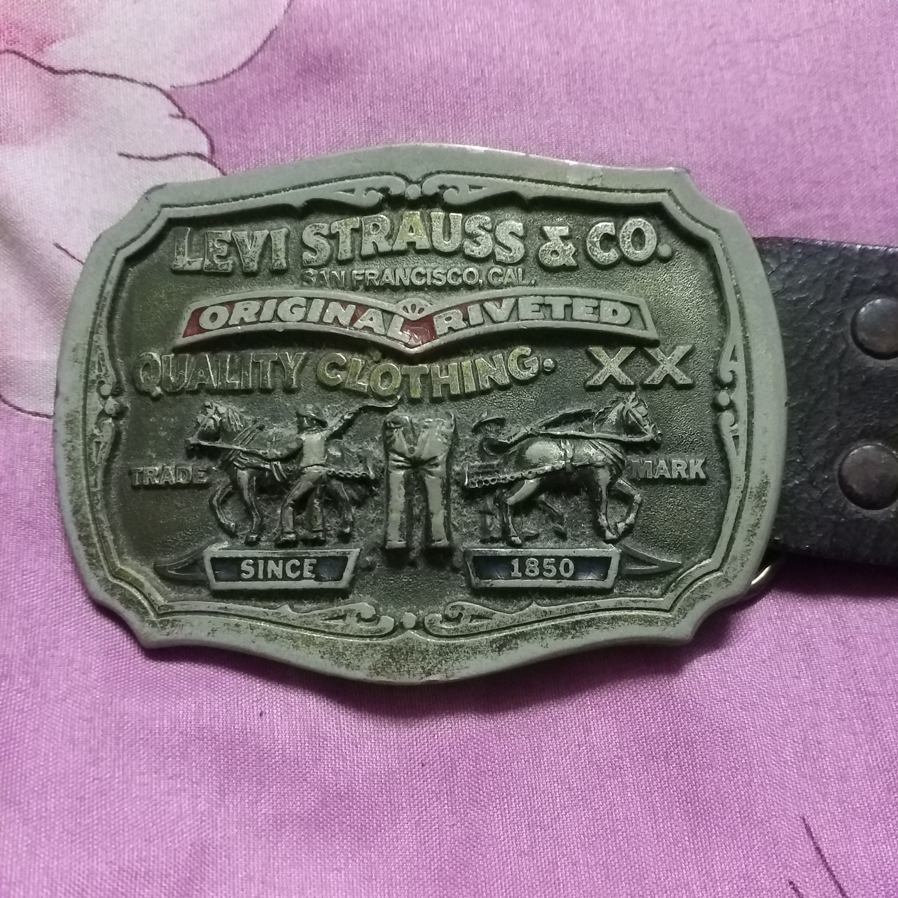 image of Avant Garde x Levis Ĺevis Belt Logo Limited Edition in Brown, Men's (Size 36)