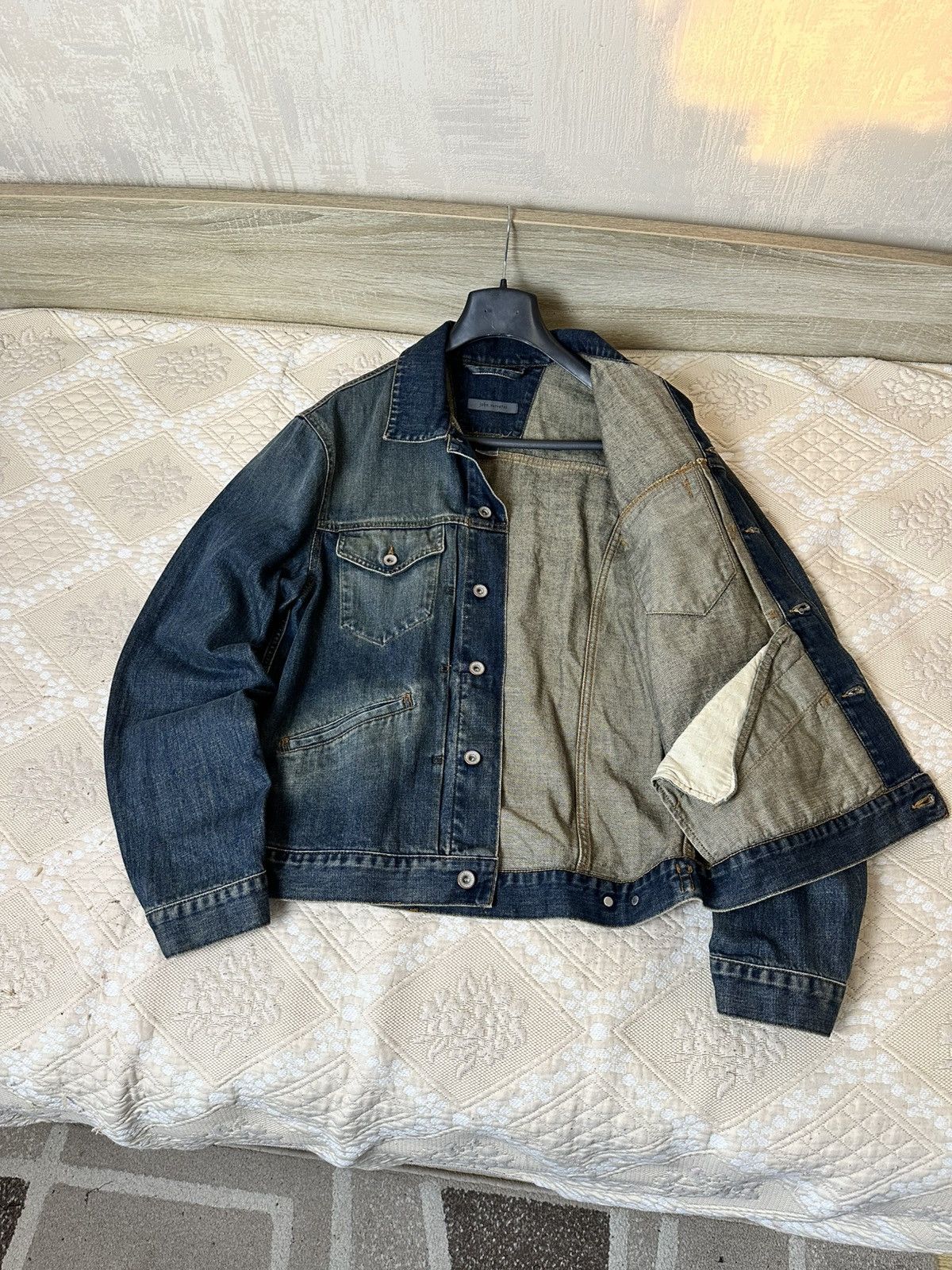 John Varvatos 🔥 John Varvatos Vintage Denim Jacket Collection Design Y2K Size US L / EU 52-54 / 3 - 2 Thumbnail