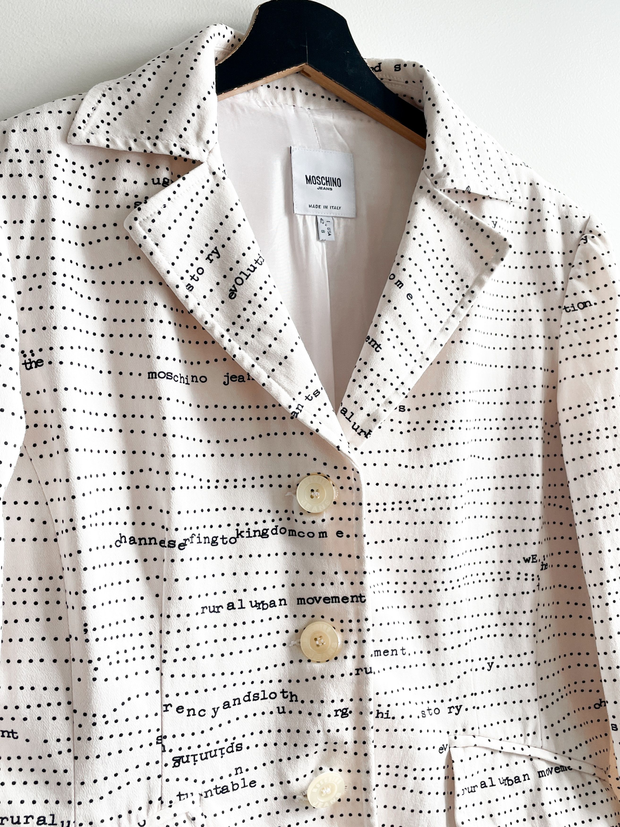 Moschino white blazer Size S / US 4 / IT 40 - 4 Thumbnail