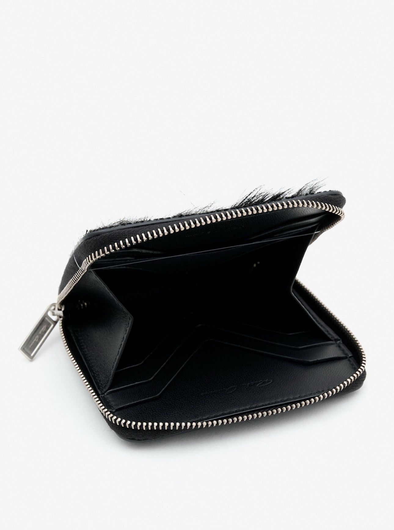 Rick Owens Rick Owens Cow Fur Zipped Leather Wallet Size ONE SIZE - 5 Thumbnail