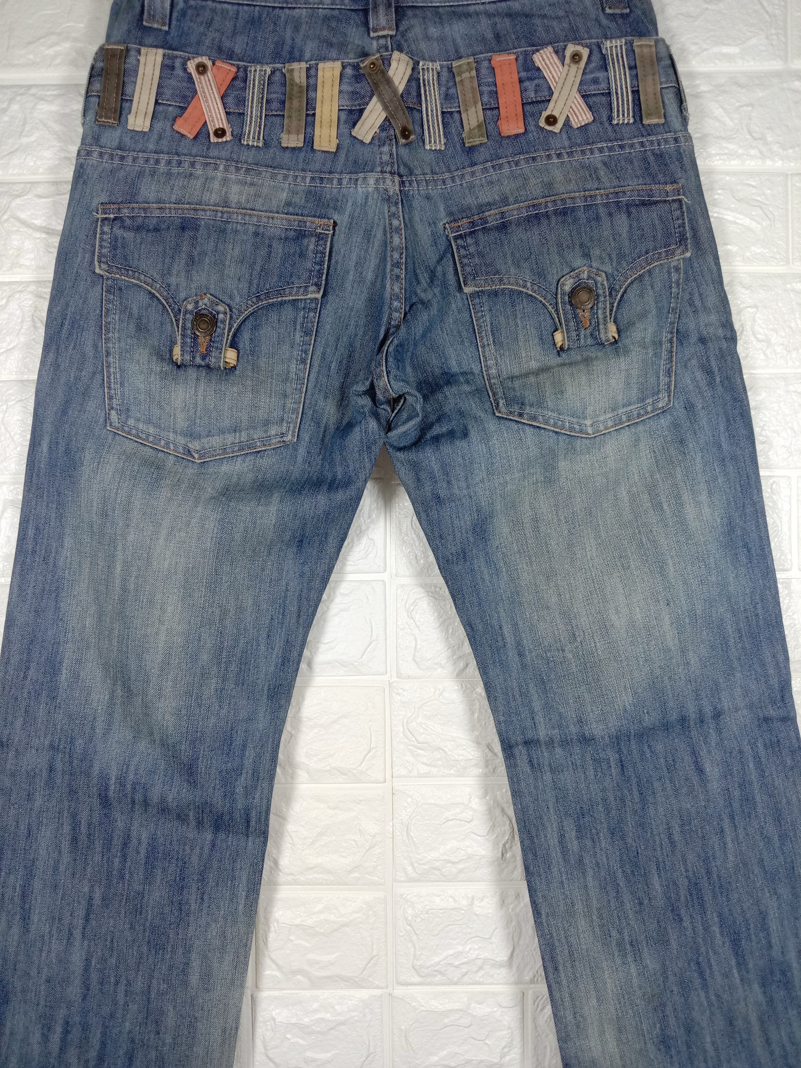 Japanese Brand Vintage Hybrid Japanese Double Waist Jeans Size US 31 - 7 Thumbnail